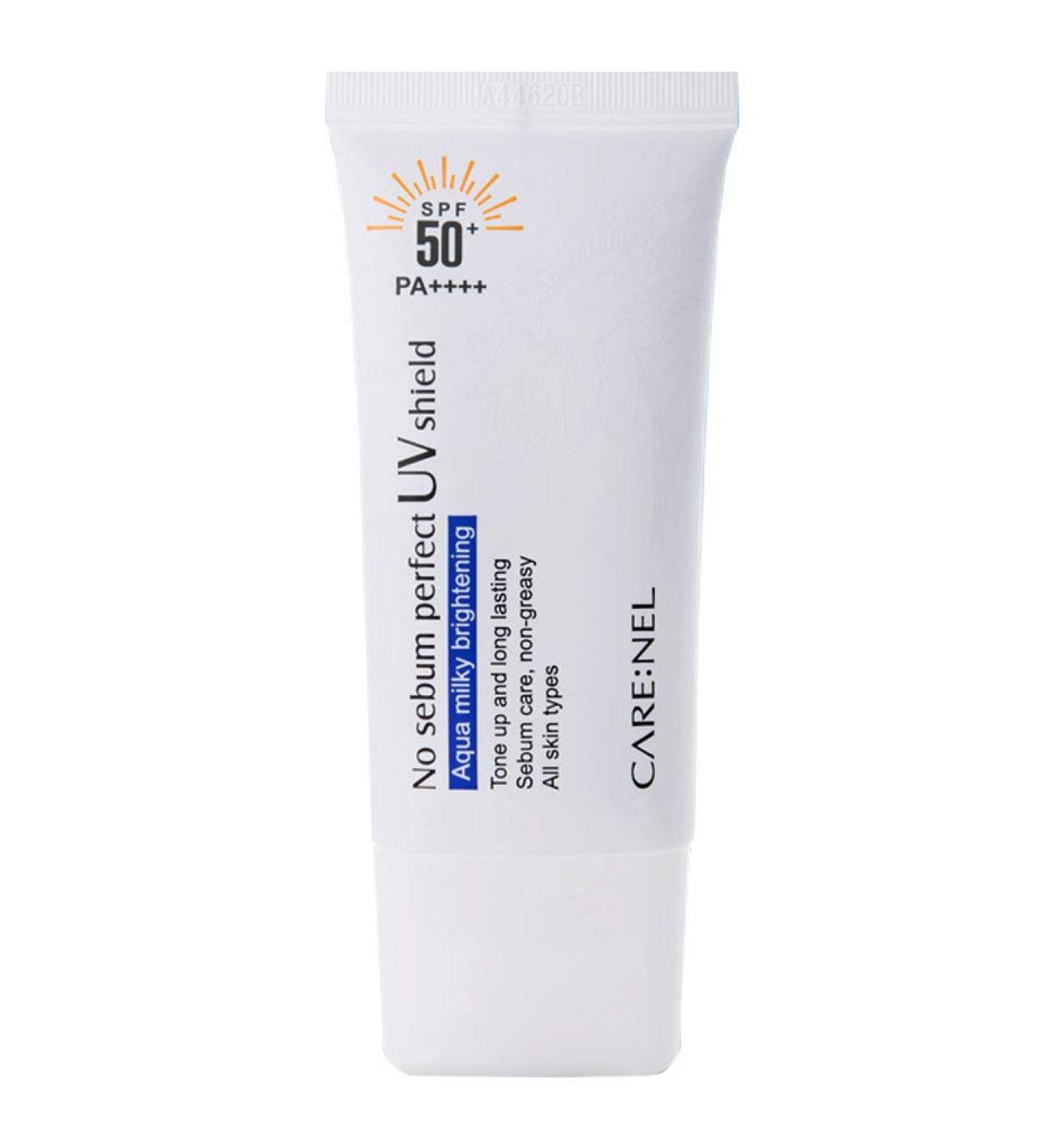 Korean SPF 50 Face Sunscreen Lotion - No Sebum Waterproof Sunblock for Women, Men, Kids & Babies - Sensitive Skin & Oily Skin - Travel Size - Buy Online on GoSupps.com