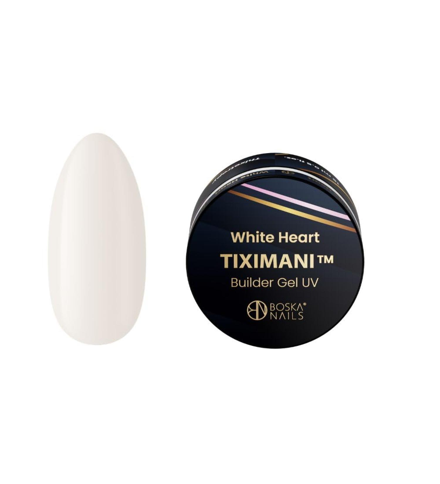 Divine Nails Tiximani White Heart Builder Gel 15 ml - Buy Online on GoSupps.com