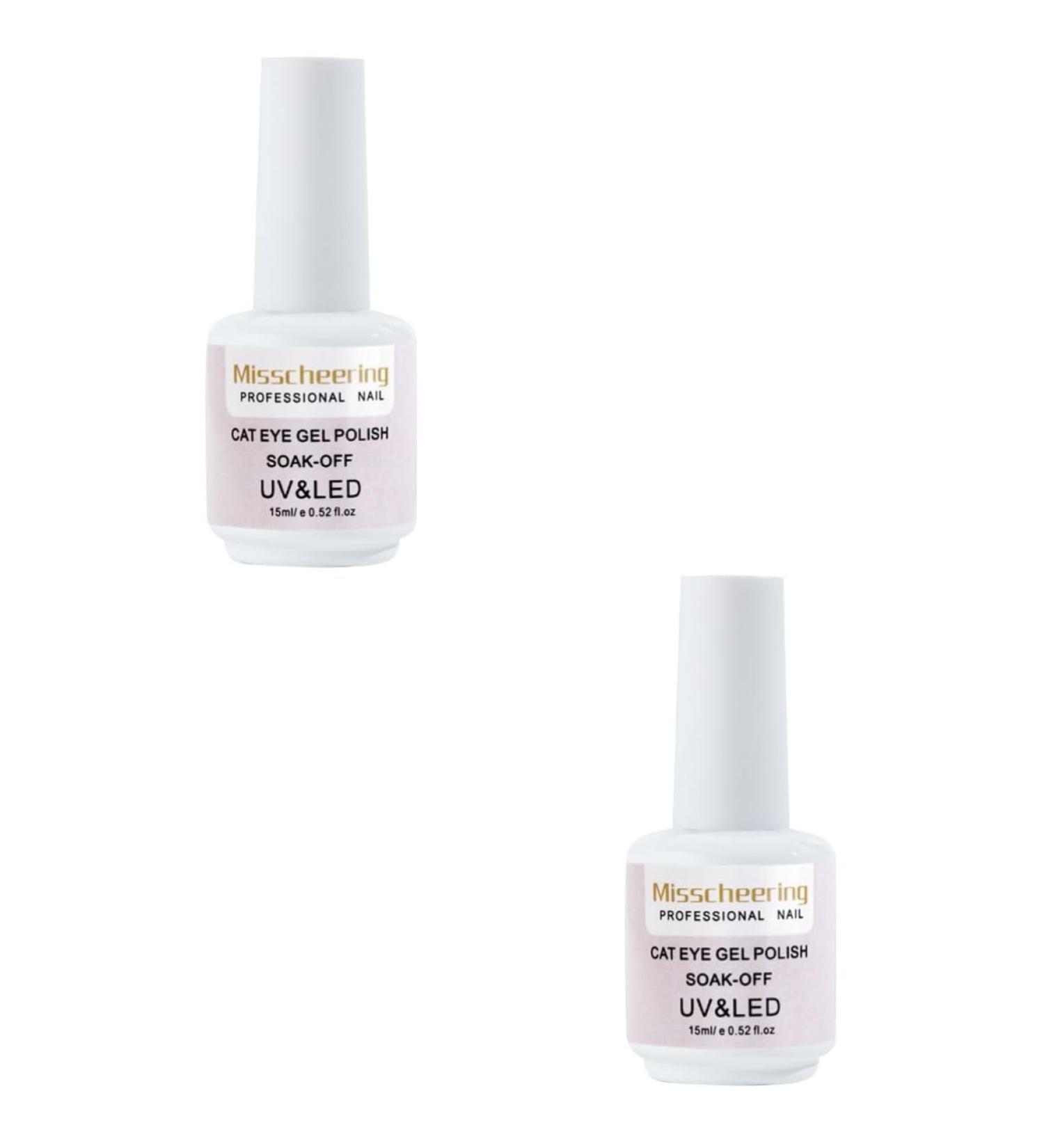 WOONEKY 2 Pcs Beautiful Nail Gel Chameleon Cat Eye UV Polish Gel UV LED Nail Gel Polish Nail Polish Gel - Buy Online on GoSupps.com