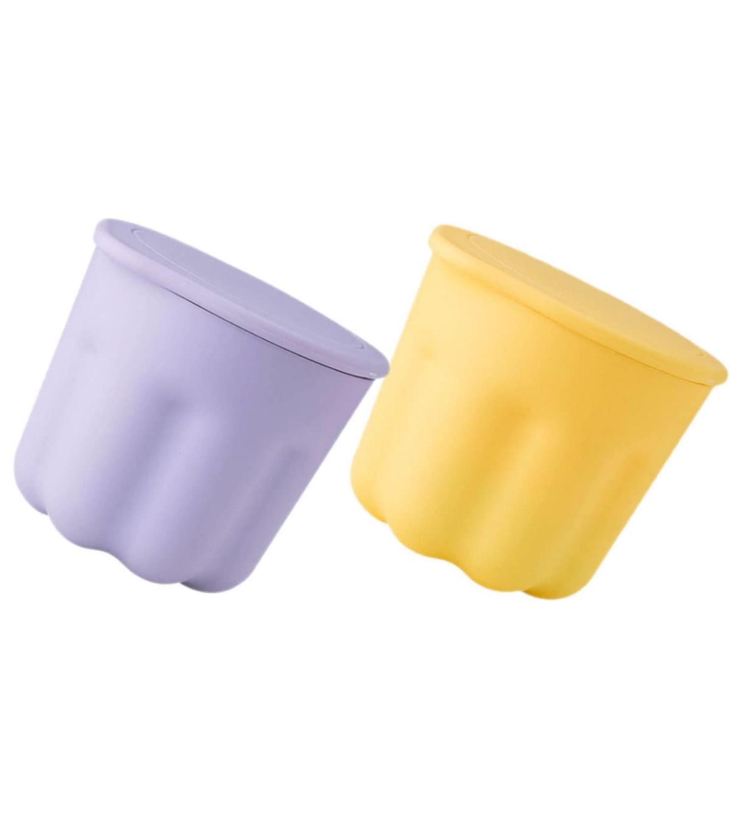 Housoutil 2 Sets Pp Washing Bowl Silicone Makeup Mat Silicone Brush Cleaning Pad Brush Cleaner Kit Makeup Tool Cleaner Beauty Brush Scrubber Bowl Beauty Tools Silica Gel Portable Washer 8.5x8CM As Shown - Buy Online on GoSupps.com