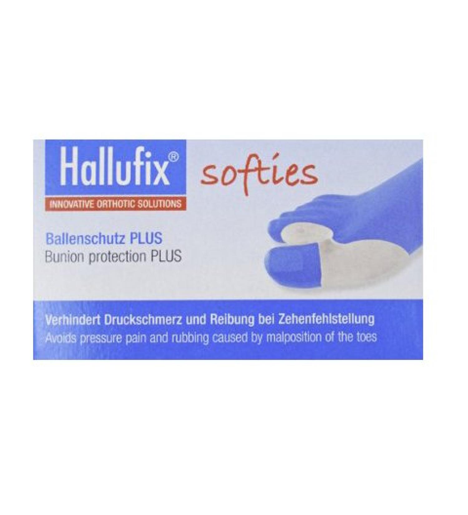 Hallufix softies ball protection PLUS with toe spreader ball and metatarsal protection