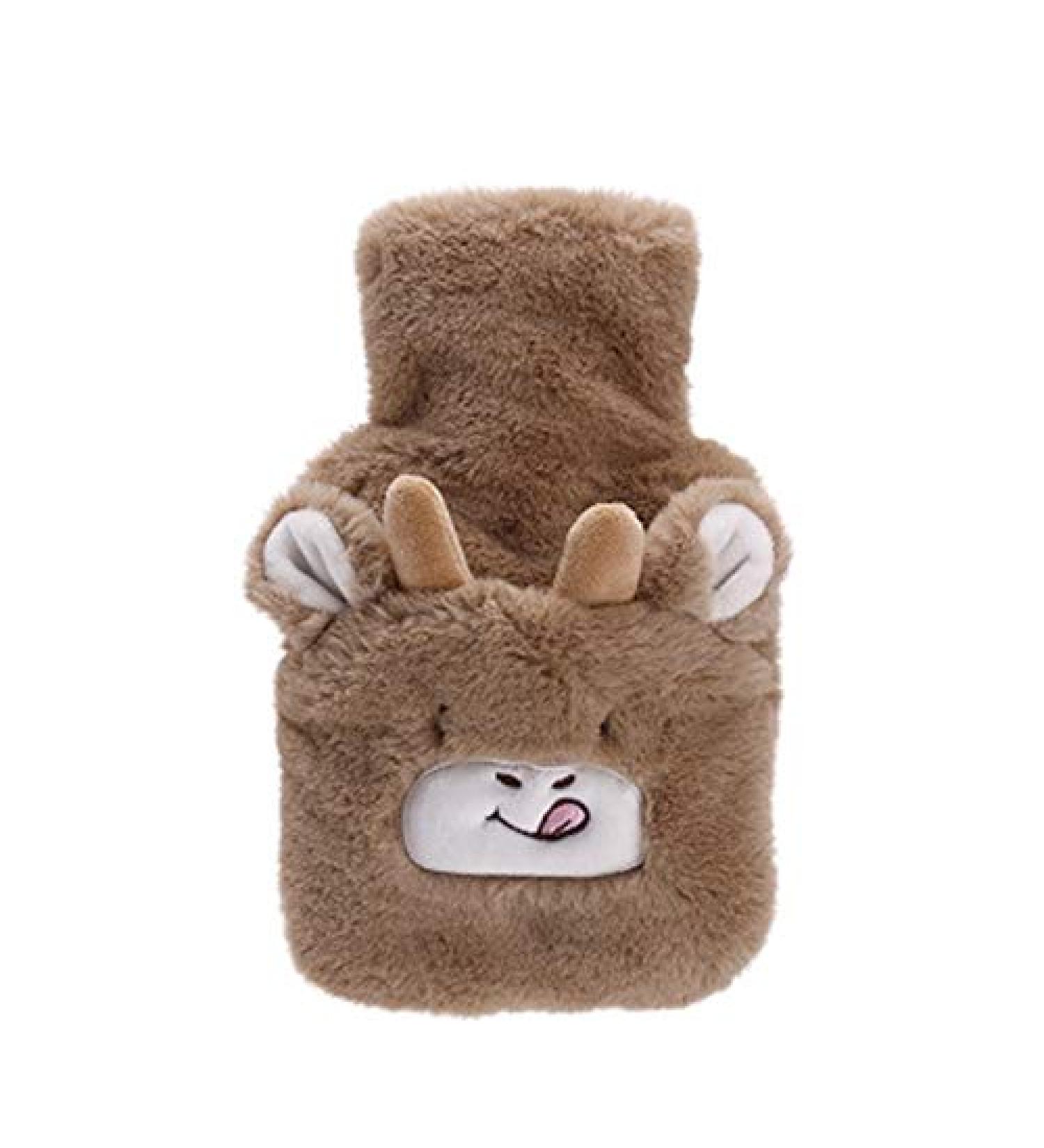 Maies Durable Heat Pocket - Cute Plush Carrot Water-Filled Hot Water Bottle | Explosion-Protected & Soft Fabric Cover for Ultimate Comfort - Buy Online on GoSupps.com