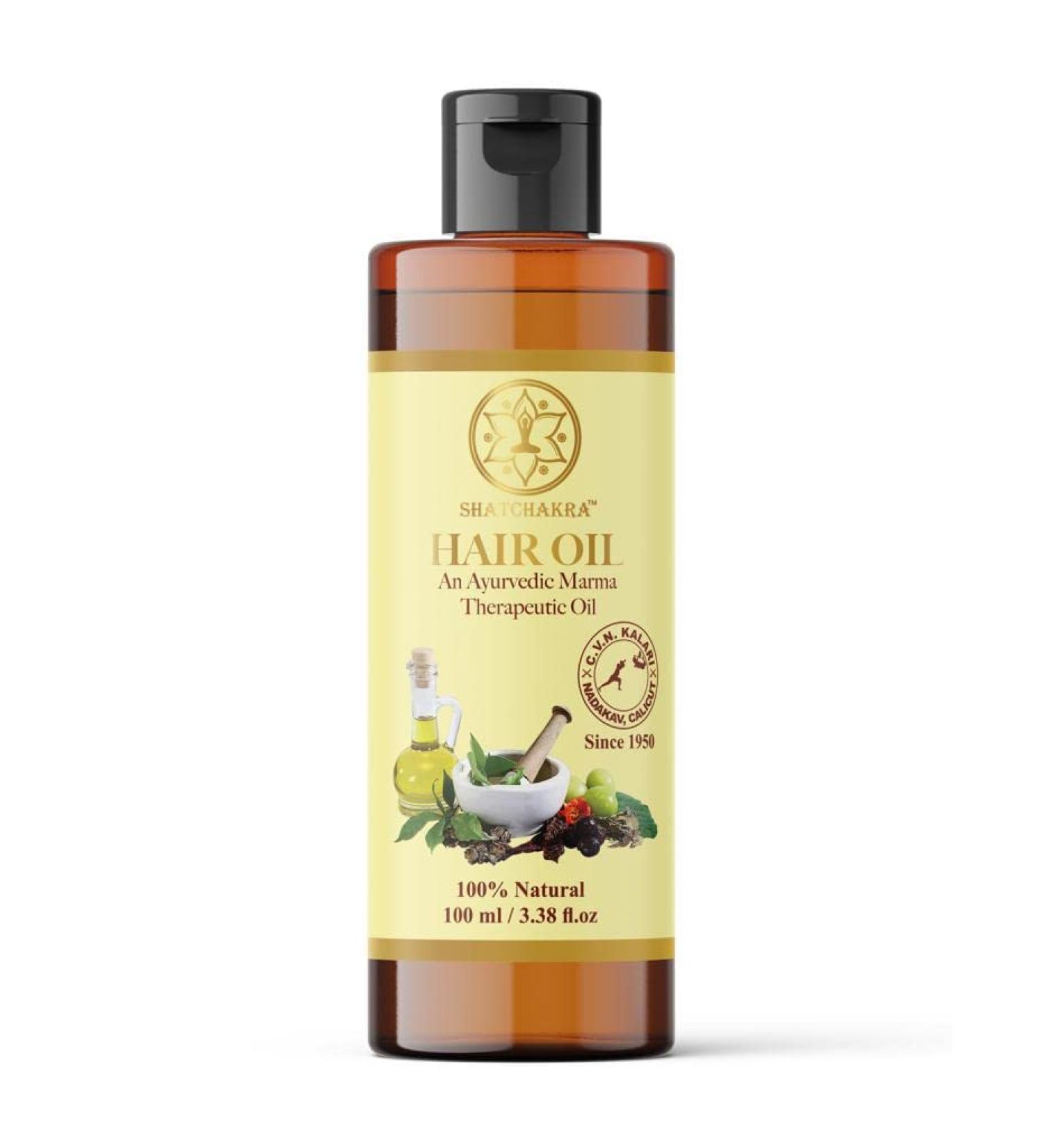 Buy C.V.N Kalari Nadakav Ayurvedic Hair Oil - 100% Natural Marma Therapeutic Oil - 100ml | International Shipping Available - Buy Online on GoSupps.com