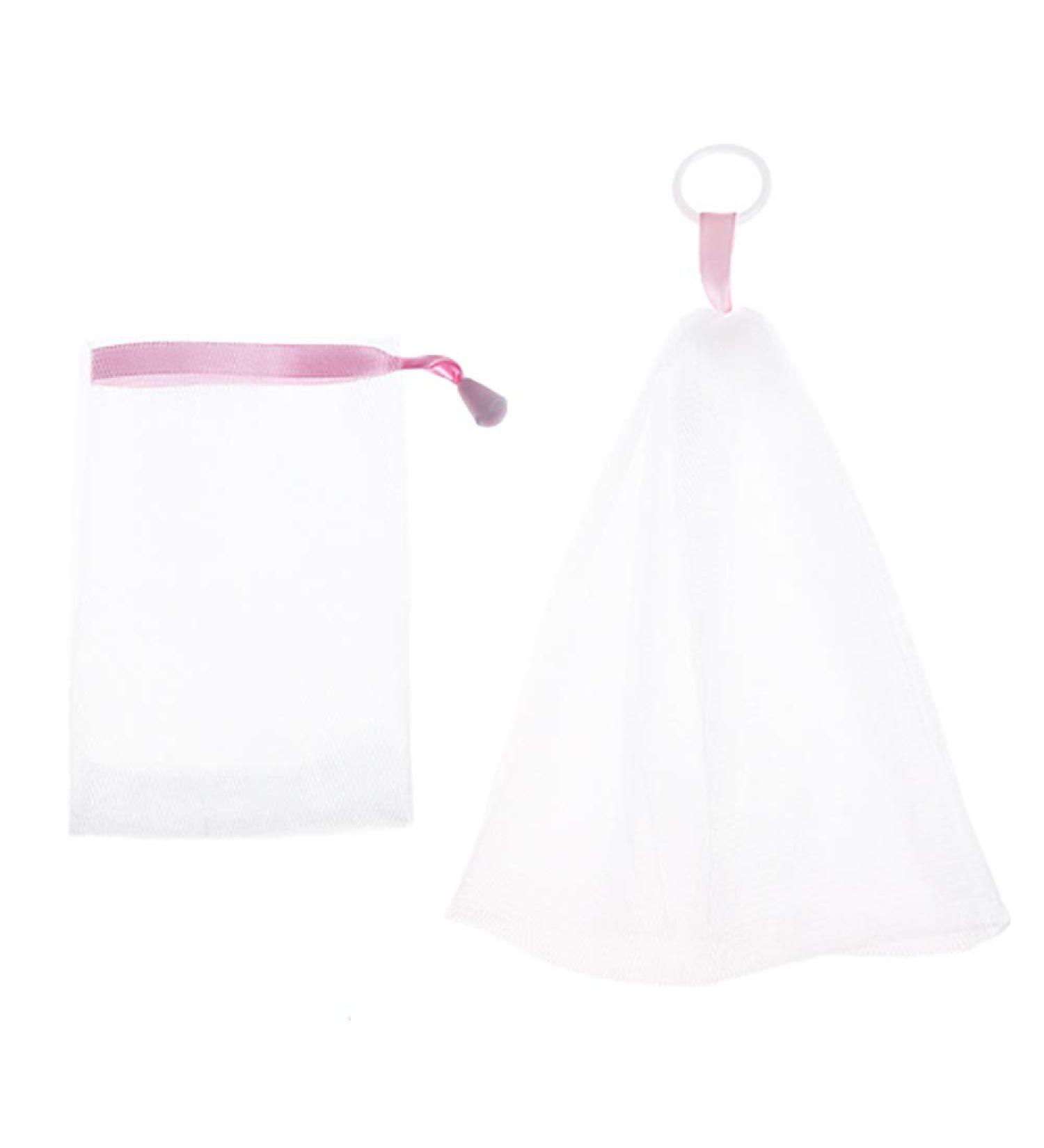 2pcs Bubble Net for Foam Making | Mesh Skin Care Tool | Facial Body Saver Pouch - Buy Online on GoSupps.com