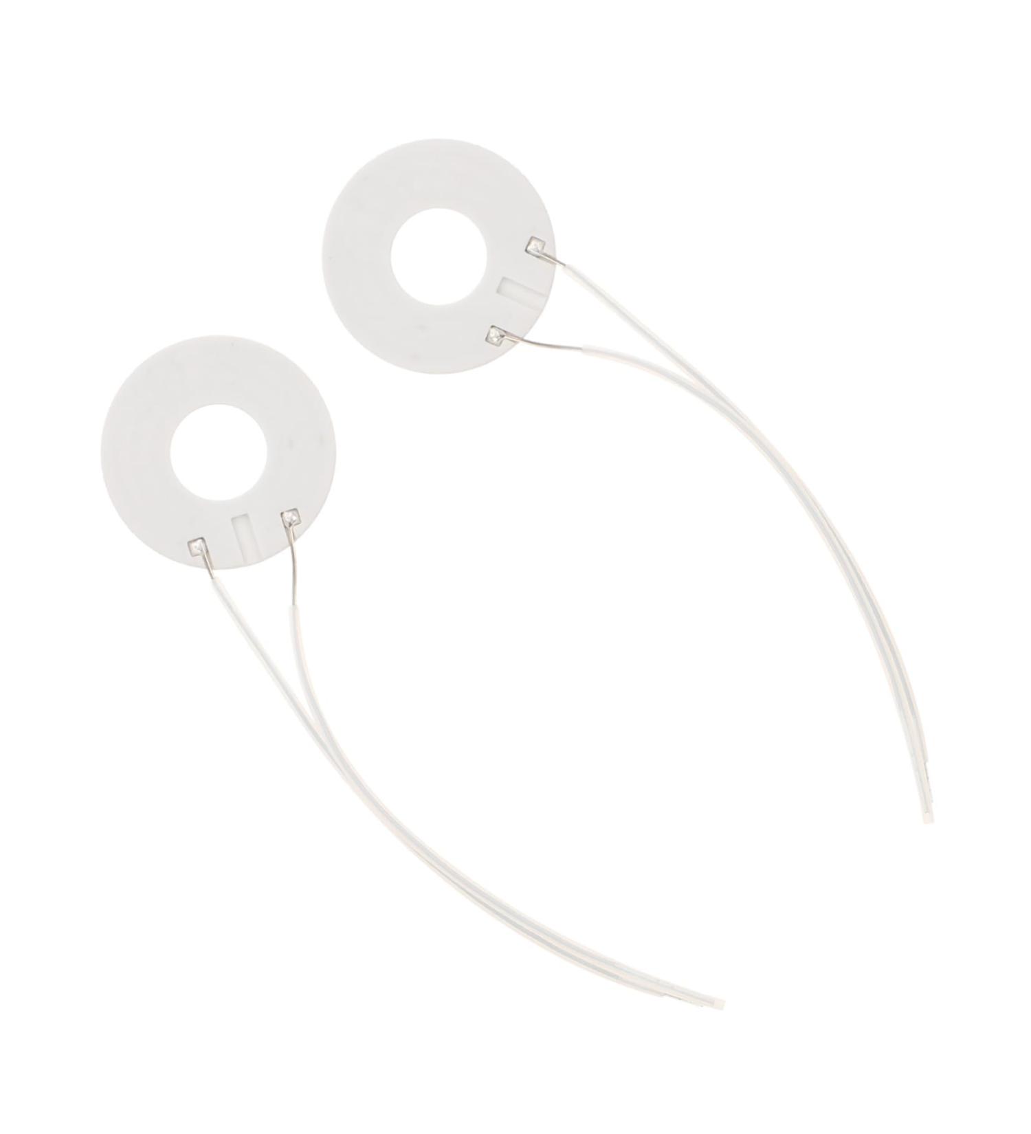 Mikinona 2pcs Ceramic Heating Plates Hot Ring for Hair Dressing Hair Curling Wand Hairdressing Appliance Ceramic Coil Coils Appliance Repair Ceramic Coil Tool Plastic Electro-Thermal White - Buy Online on GoSupps.com