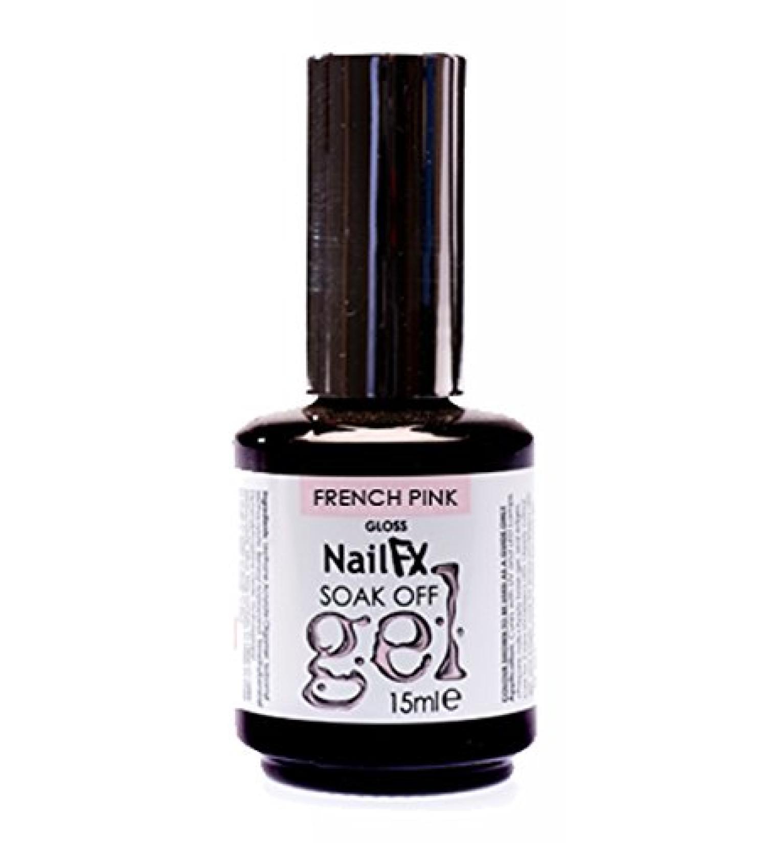 The Edge Nails Nail FX French Pink Soak Off Ultra Violet LED Gel 15ml