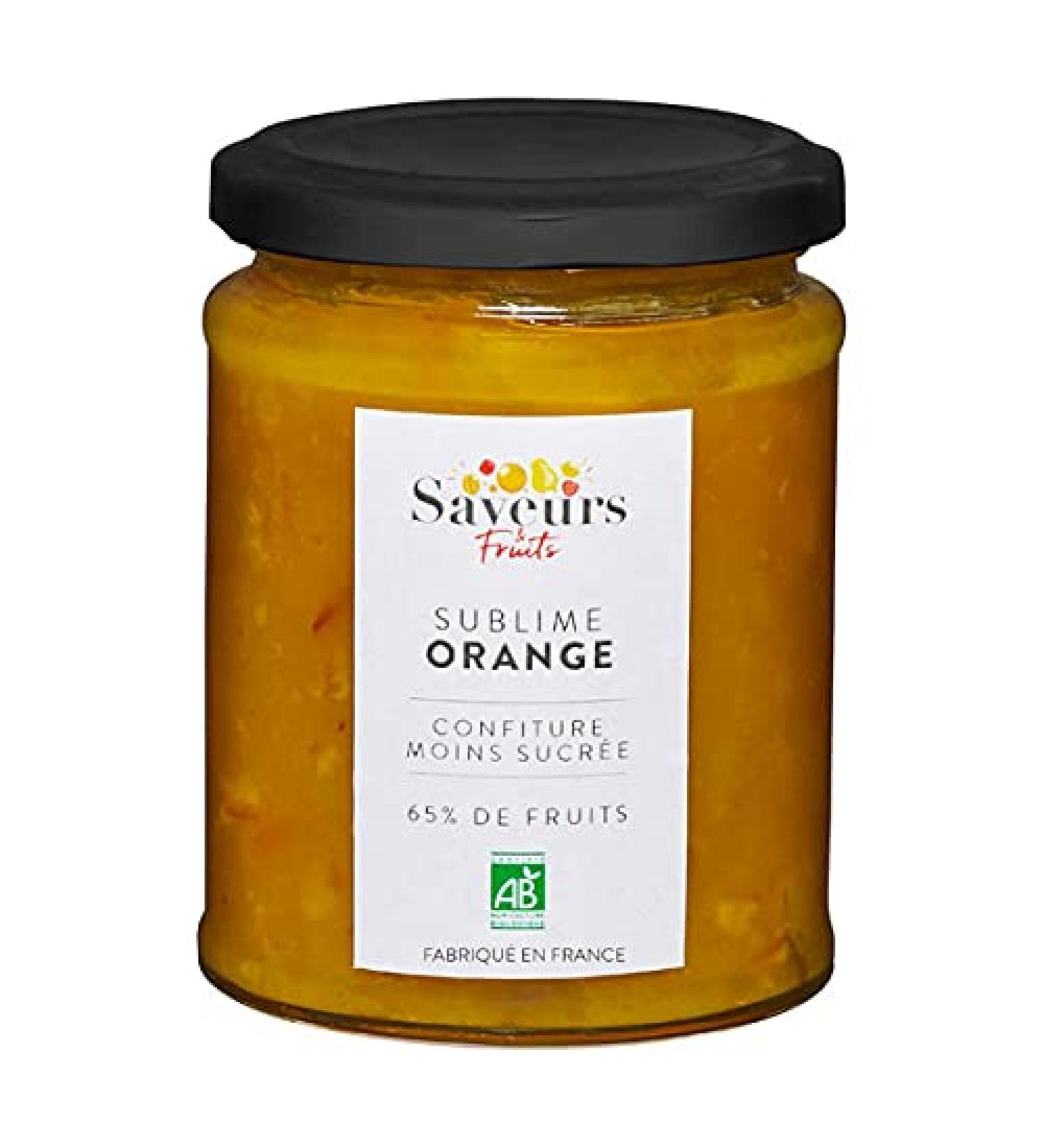 Saveurs & Fruits - Less Sweet Orange Jam 65% Fruit 310G - Sold per unit - Buy Online on GoSupps.com