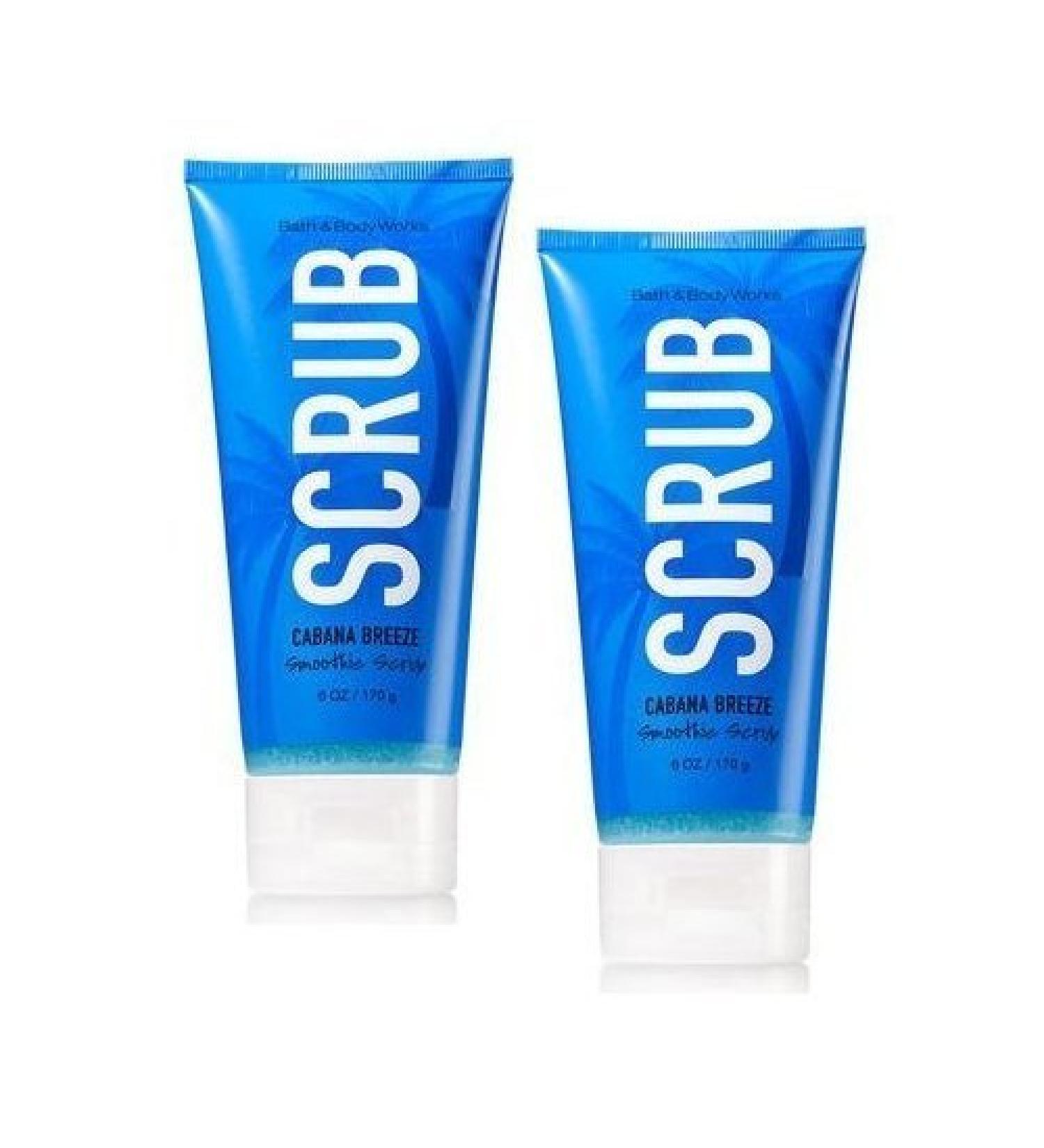 Bath and Body Works 2 Pack Cabana Breeze Smoothie Scrub 6 Oz.