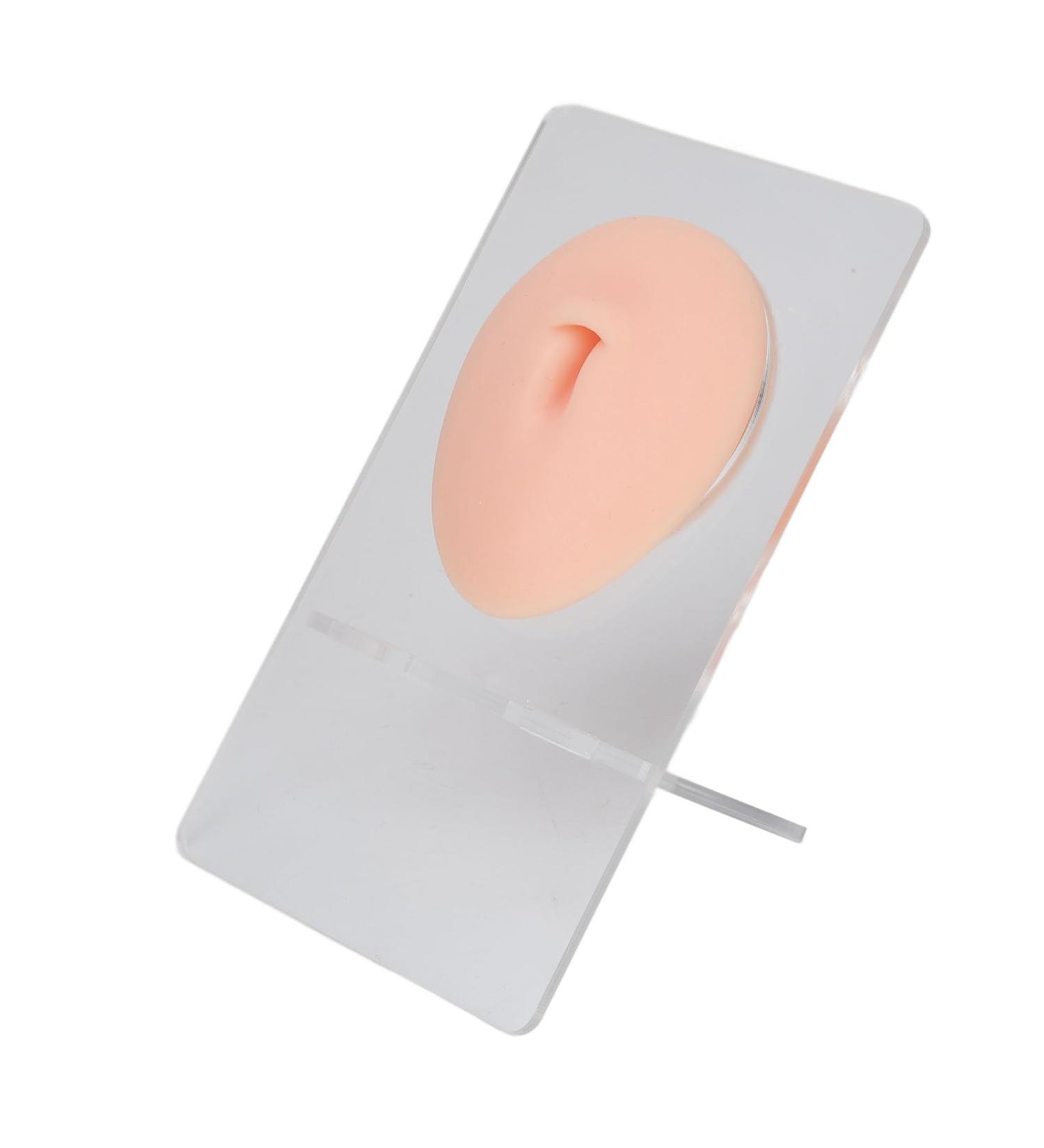 3D Silicone Belly Navel Model - Reusable Soft Elastic Abdominal Piercing Exercise Display (Light Skin) - Ideal for International Shipping - Buy Online on GoSupps.com