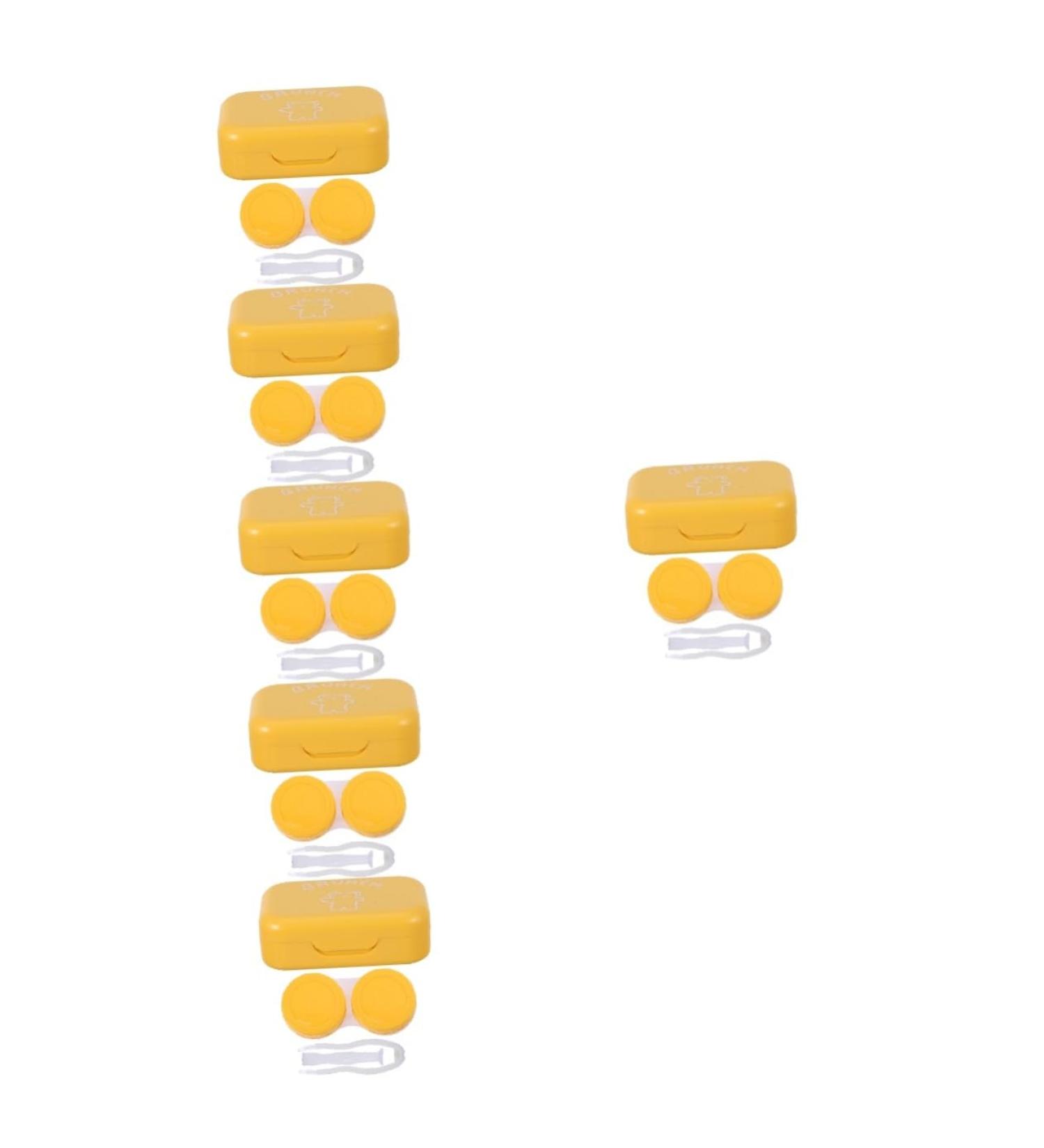JECOMPRIS 6-Pack Colored Contact Lens Storage Box | Cute Eye Care Kit & Container for Lenses | Durable and Portable Lens Cases - Buy Online on GoSupps.com