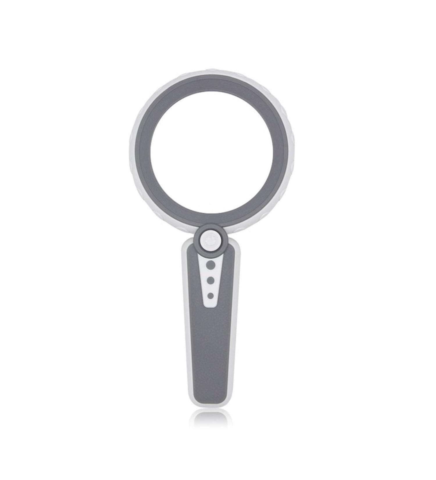 30X HD Reading Magnifying Glasses 3 Lighting Modes 12 LED Handheld Magnifying Glass High Power Lighted Magnifier for Repair Coin (Grey White) - Buy Online on GoSupps.com