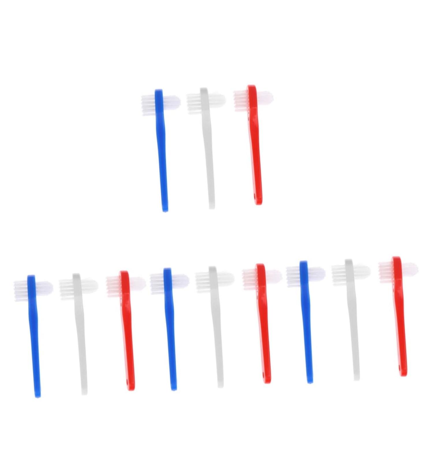 Buy Healvian 12-Pack Double-Sided Toothbrush Accessories - Soft Prosthesis & Denture Cleaning Brushes for Optimal Dental Care - Buy Online on GoSupps.com