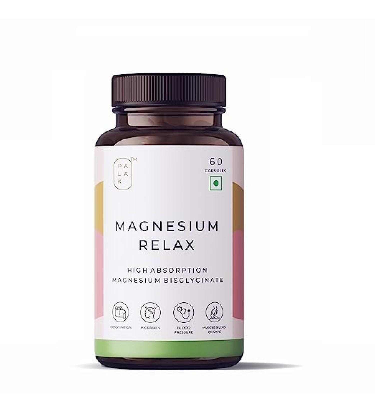 Relax with Magnesium: Bisglycinate, Oxide, Vitamin B5 | 60 Capsules - Buy Online on GoSupps.com