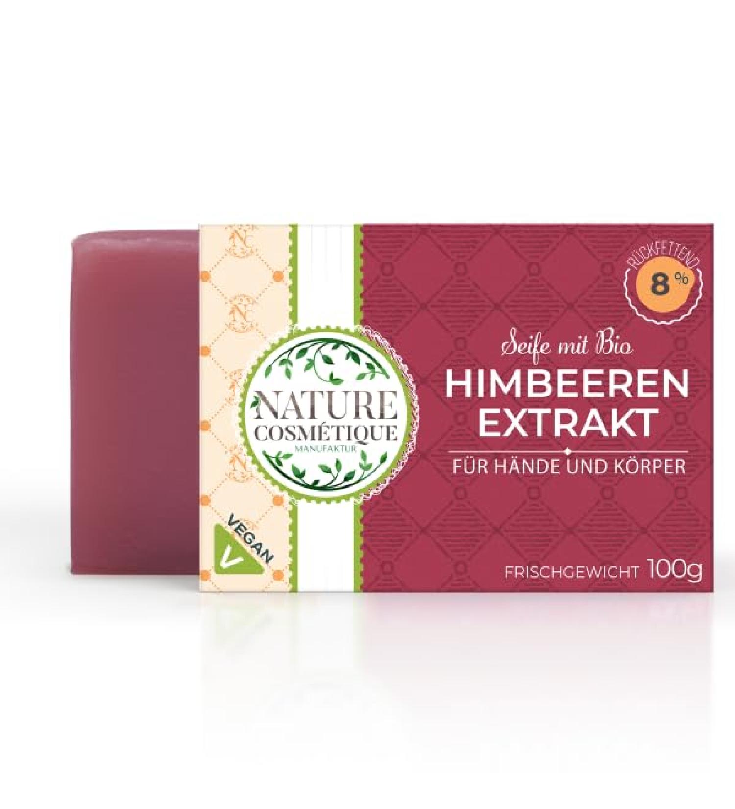 Wildberry Soap for Hands and Body Organic Raspberry Seed Extract Vegan Natural Ingredients Handmade
