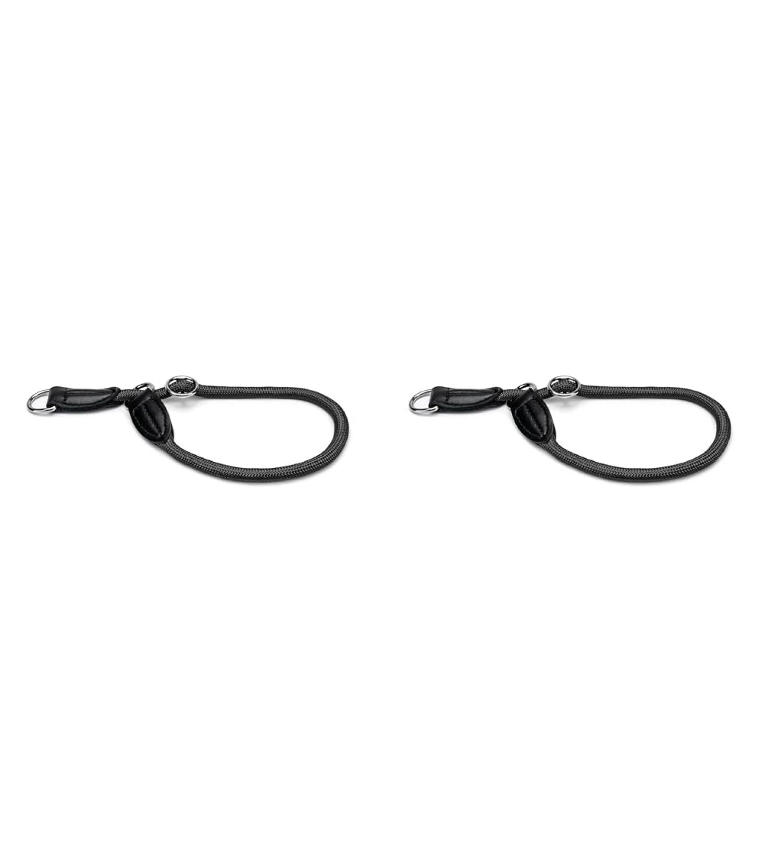 Lonto Dog Collar Retriever - Black Necked Band Dressage Collar (Pack of 2) - 55 cm Length 1 cm Thickness - International Shipping - Buy Online on GoSupps.com