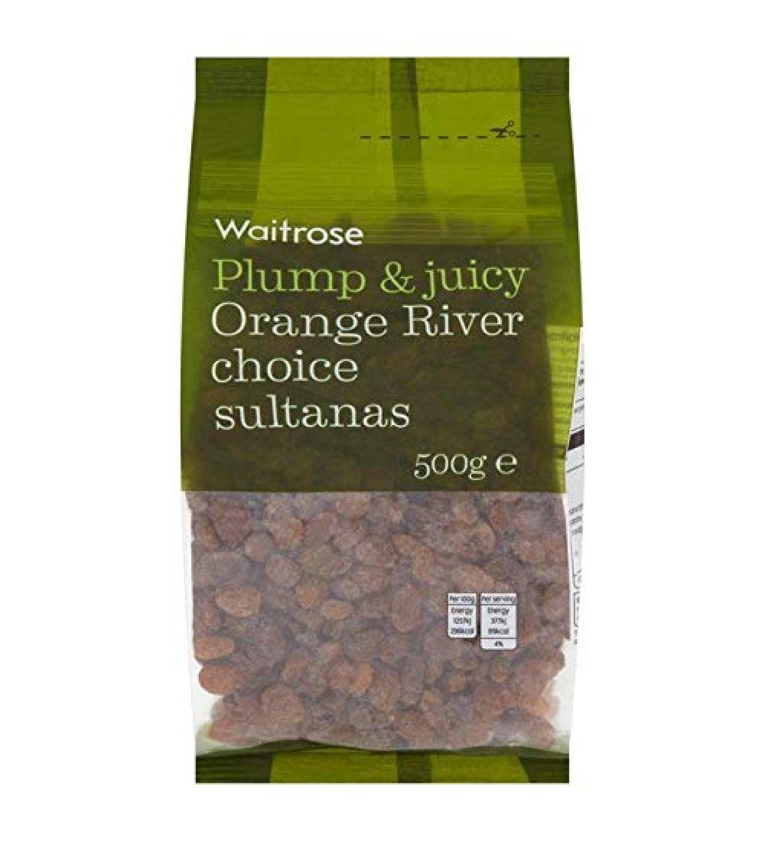 Waitrose Waitrose Orange River Sultanas 500 g