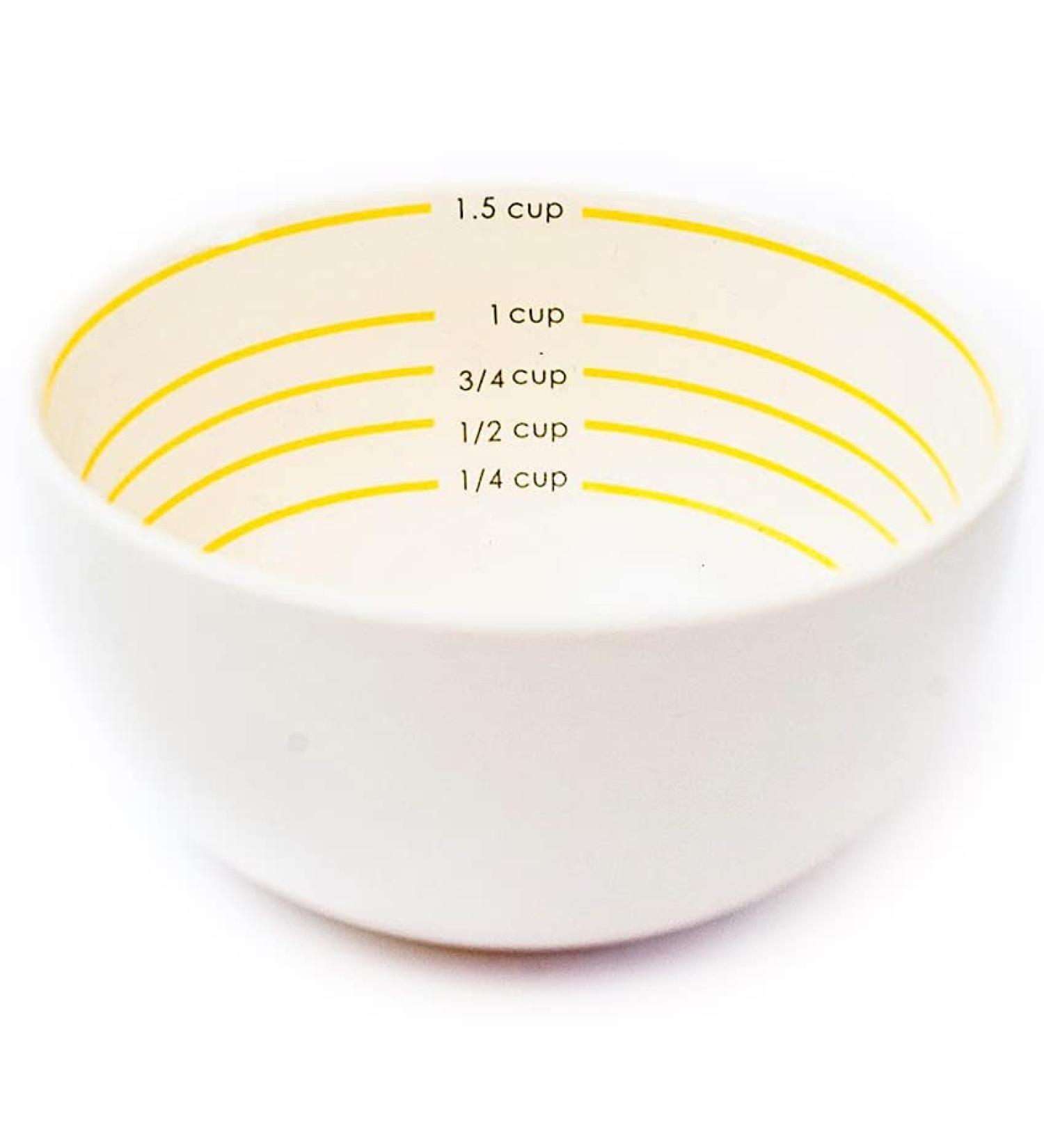 Uba Portion Control Porcelain Measuring Bowl - Ideal for Weight Loss, Bariatric Diet, Healthy Eating - 1 Bowl - Buy Online on GoSupps.com