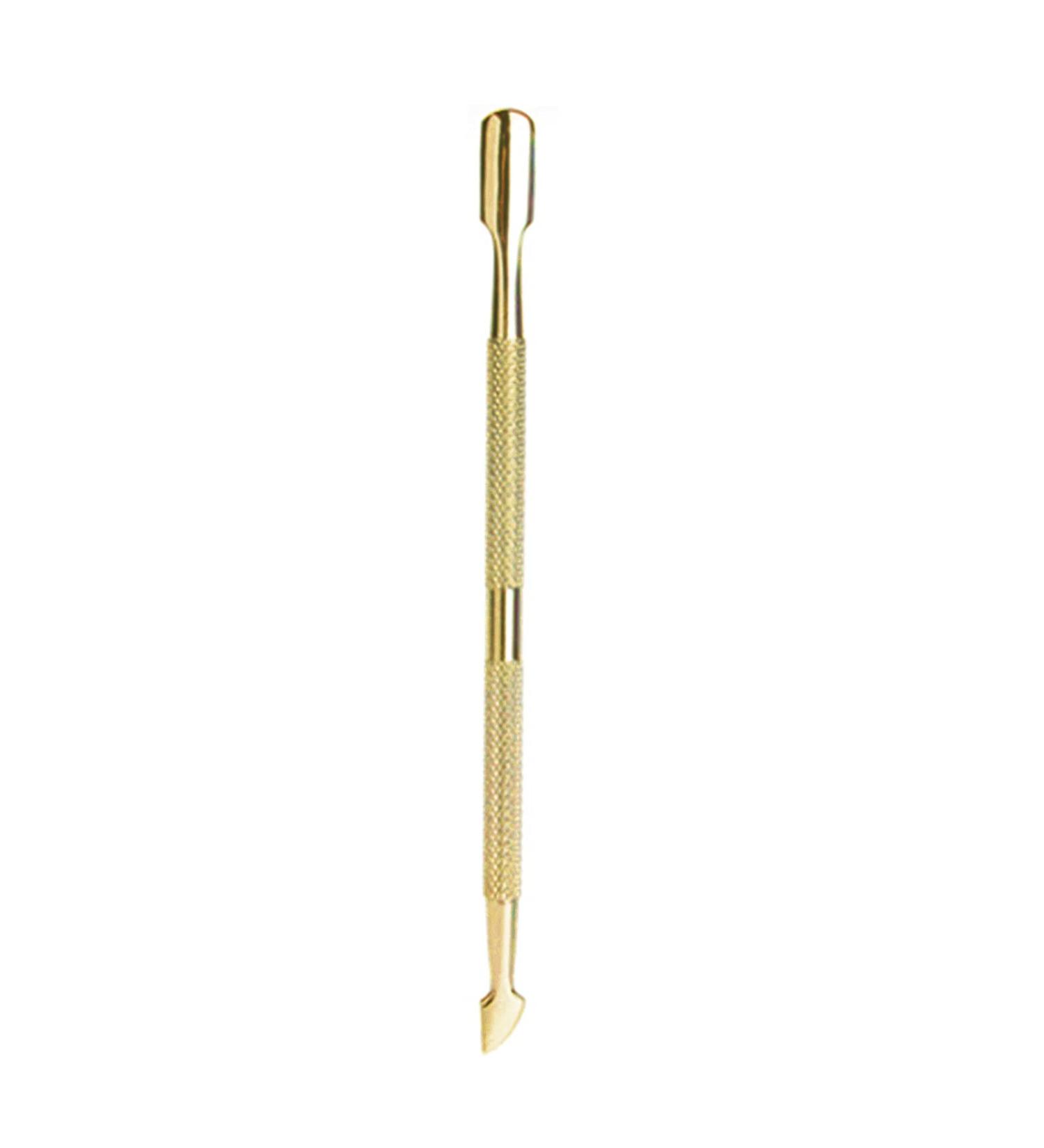 Double Side Rust-Proof Nail Pusher Stainless Steel Anti-Slip Solid Nail Tool Exfoliating Accessories Super nice elegant Nails Tool-Golden - Buy Online on GoSupps.com