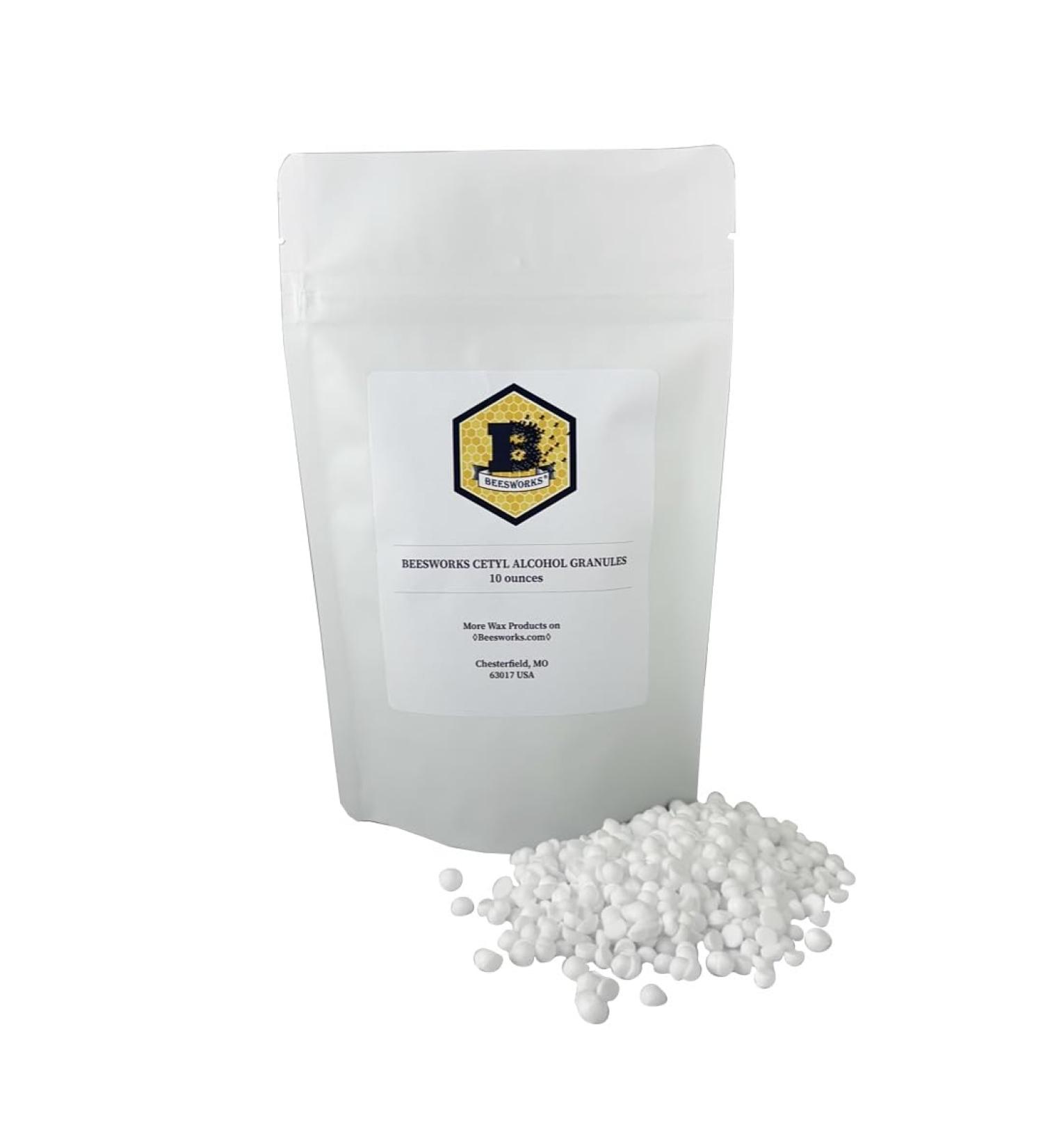 Cetyl Alcohol 10 oz | 100% Pure Granules for DIY Soaps Lotions & Creams - International Shipping - Buy Online on GoSupps.com