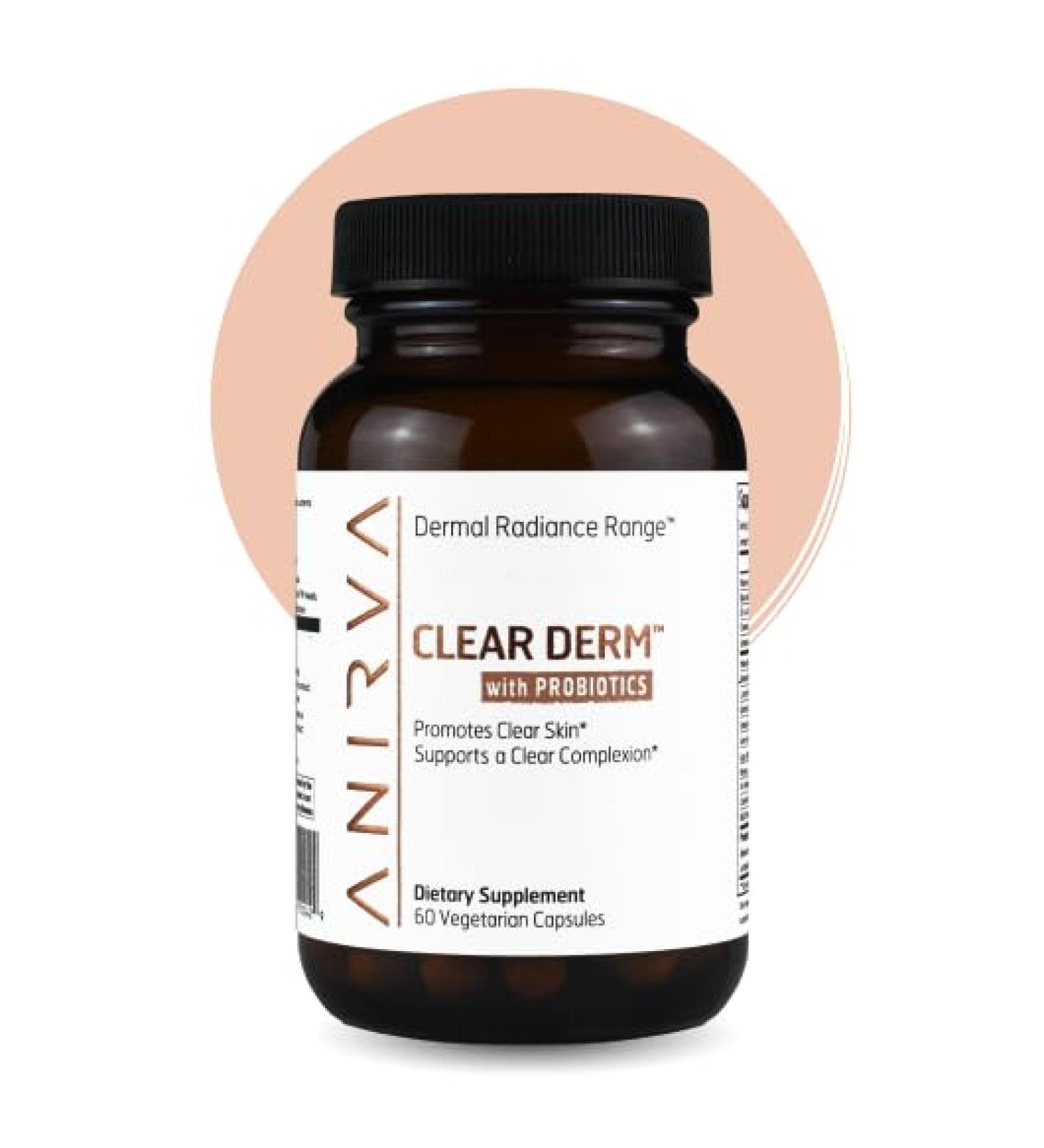 Anirva ClearDerm: Zinc Skin Supplement for Hormonal Acne & Rosacea - Adult Acne Zinc Pills - Buy Online on GoSupps.com