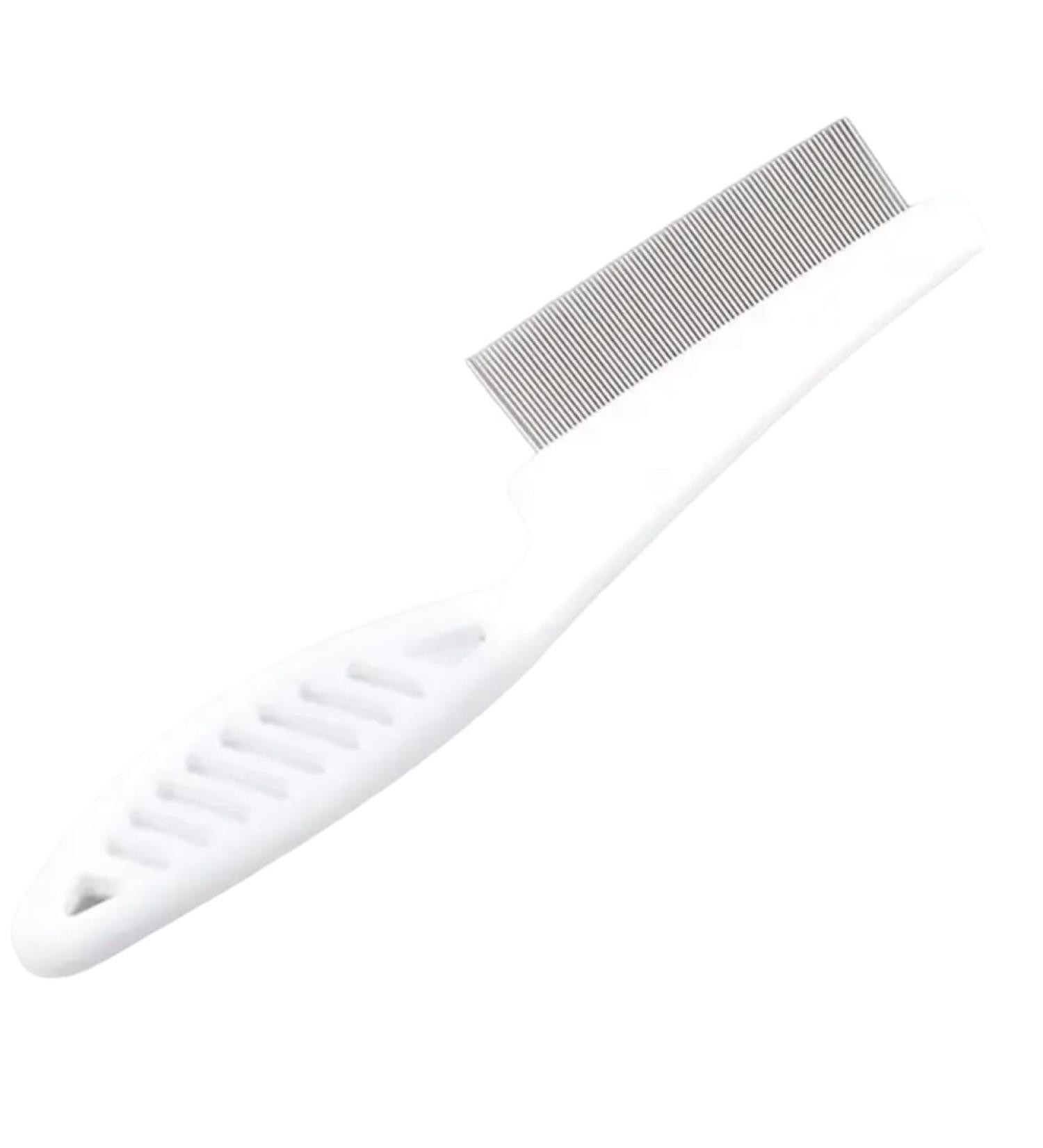 Flea Comb For Cats Dogs Rabbits/Flea & Nits Comb/Flea Removal Brush/Stainless Steel Grooming Comb For Lice Rounded Teeth - Buy Online on GoSupps.com