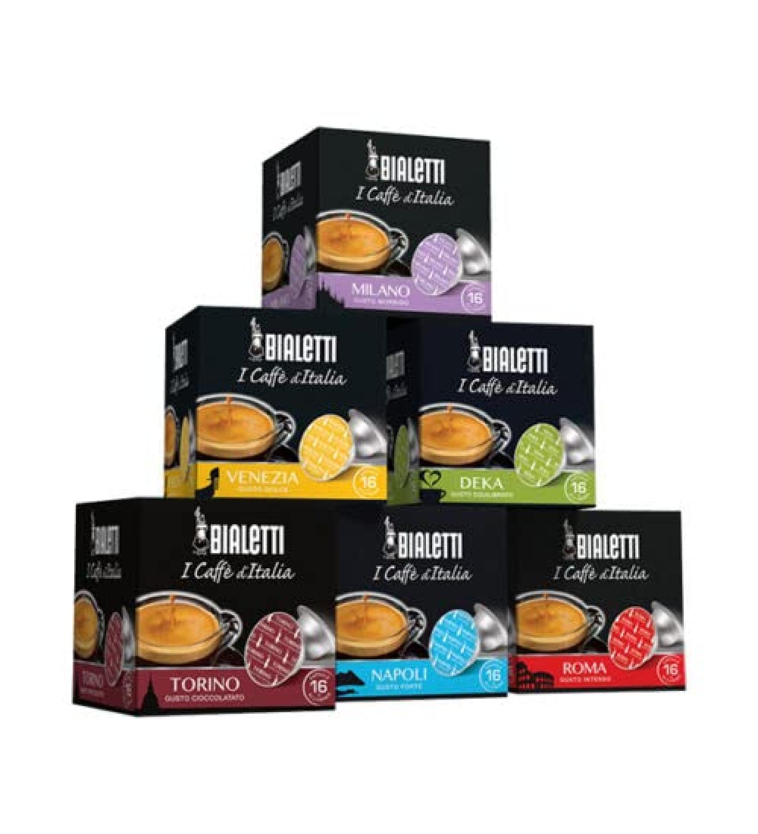 BIALETTI 128 coffee capsules of your choice for Mokespresso Mokona Mini Express - Buy Online on GoSupps.com