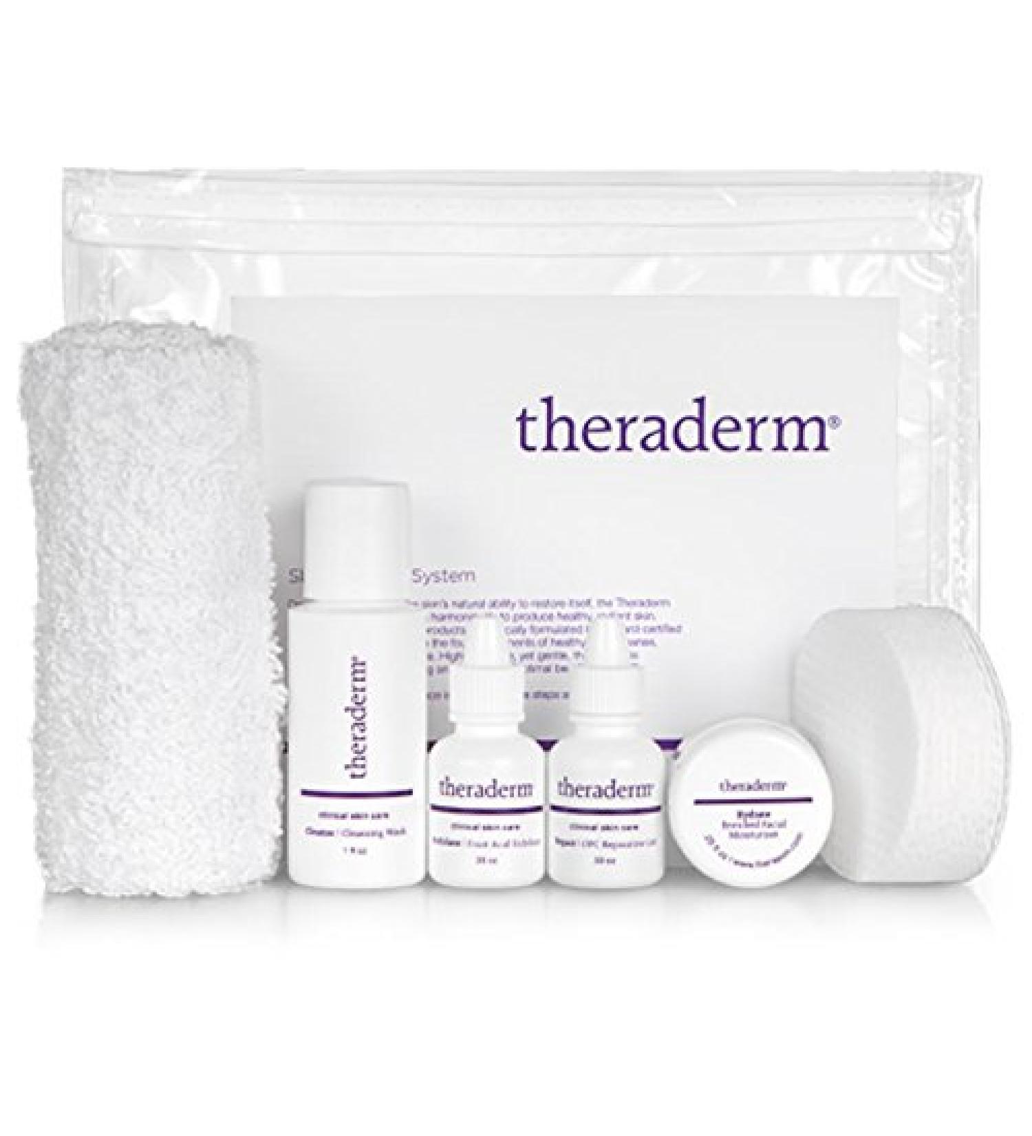 Theraderm Skin Renewal Travel System with Peptide Hydrator - TSA Approved - 2-Week Supply for Radiant Skin | International Shipping Available - Buy Online on GoSupps.com
