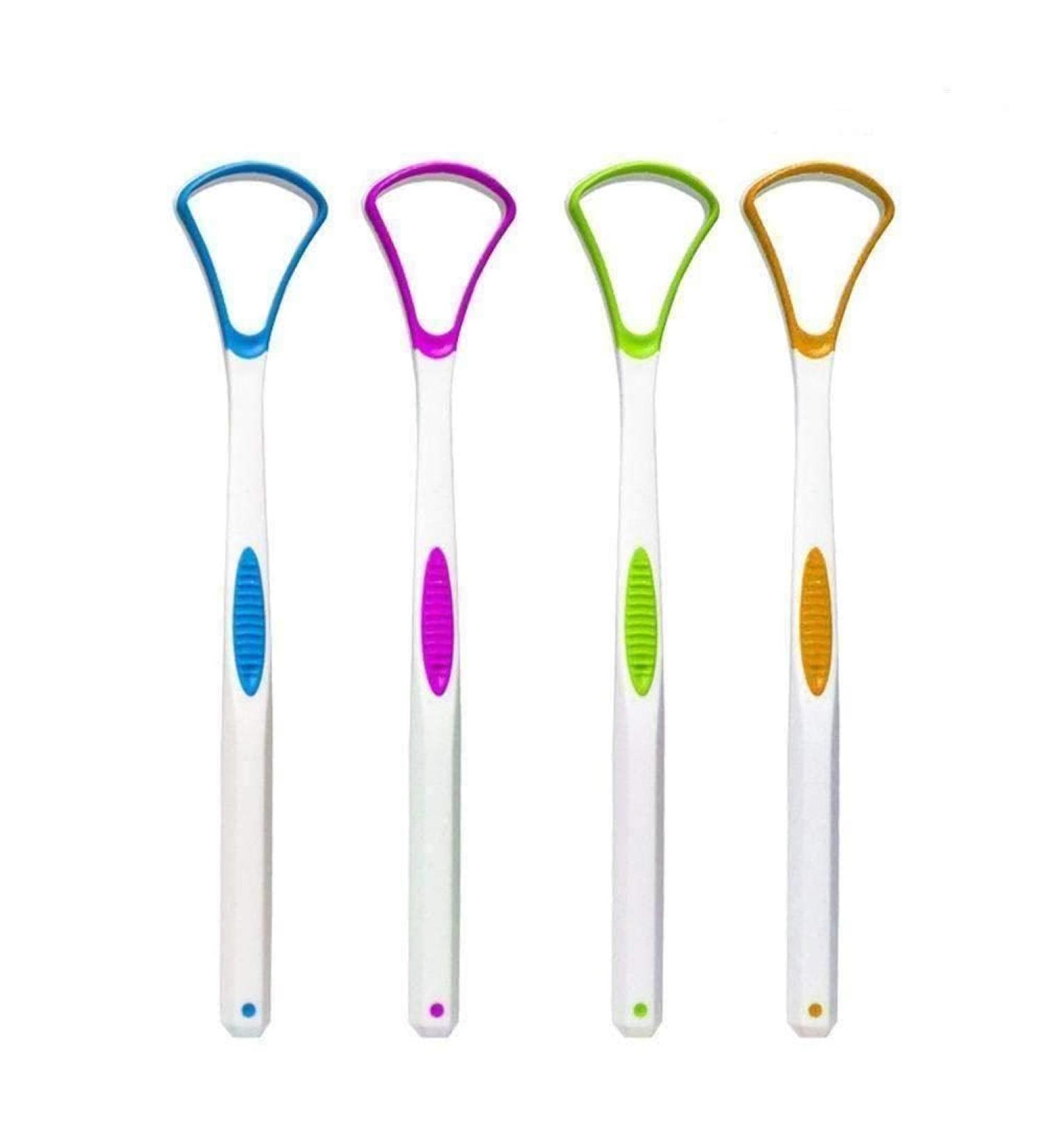 Heedz Silicone Tongue Scraper - 4 Pack Food Grade Brush for Effective Bad Breath Cleaning & Oral Care - Buy Online on GoSupps.com