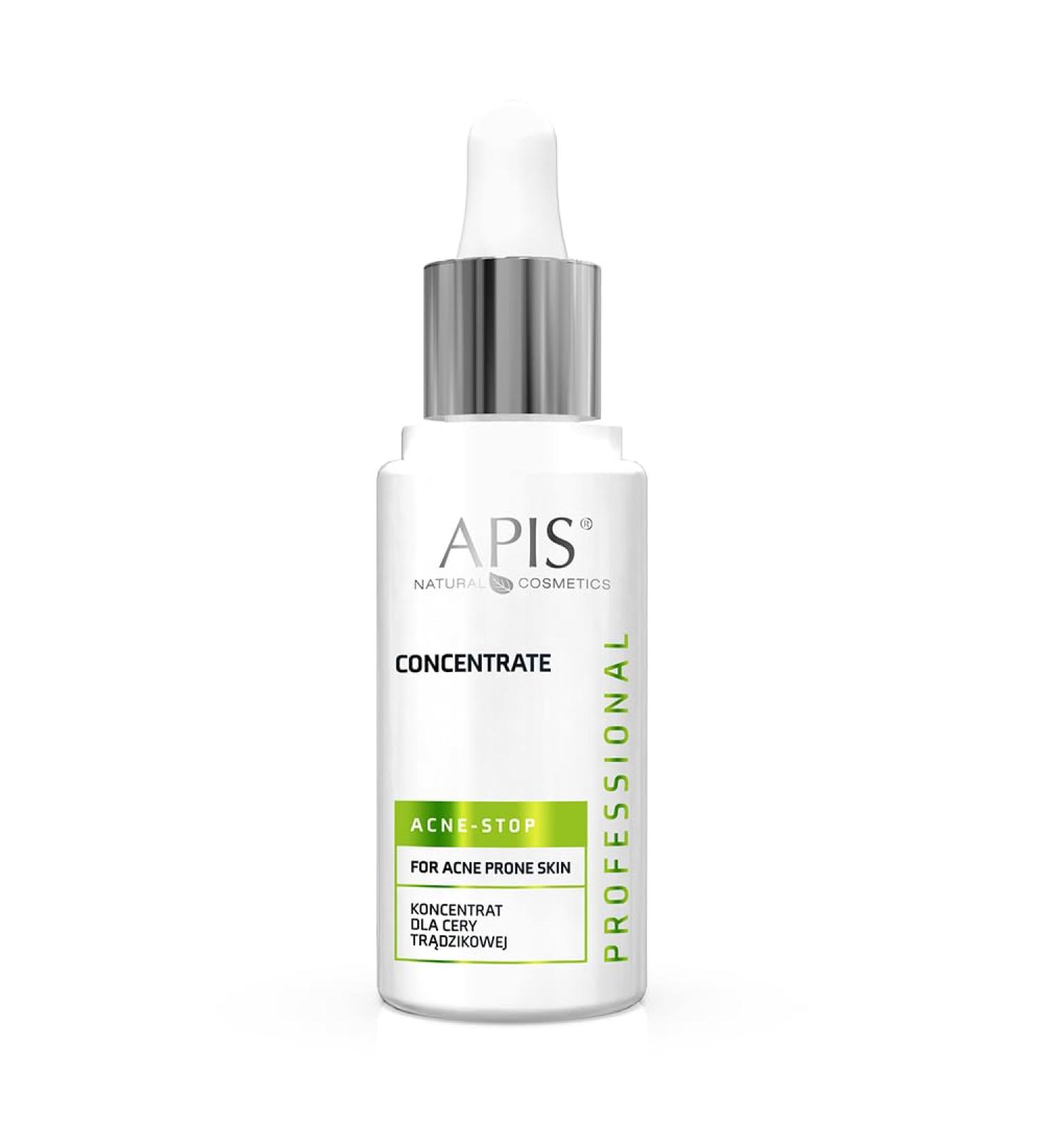 Bee APIS AcneStop Concentrate for acne skin with extract of iris root yeast sea algae and hyaluronic acid cleansing oily acne skin 30 ml
