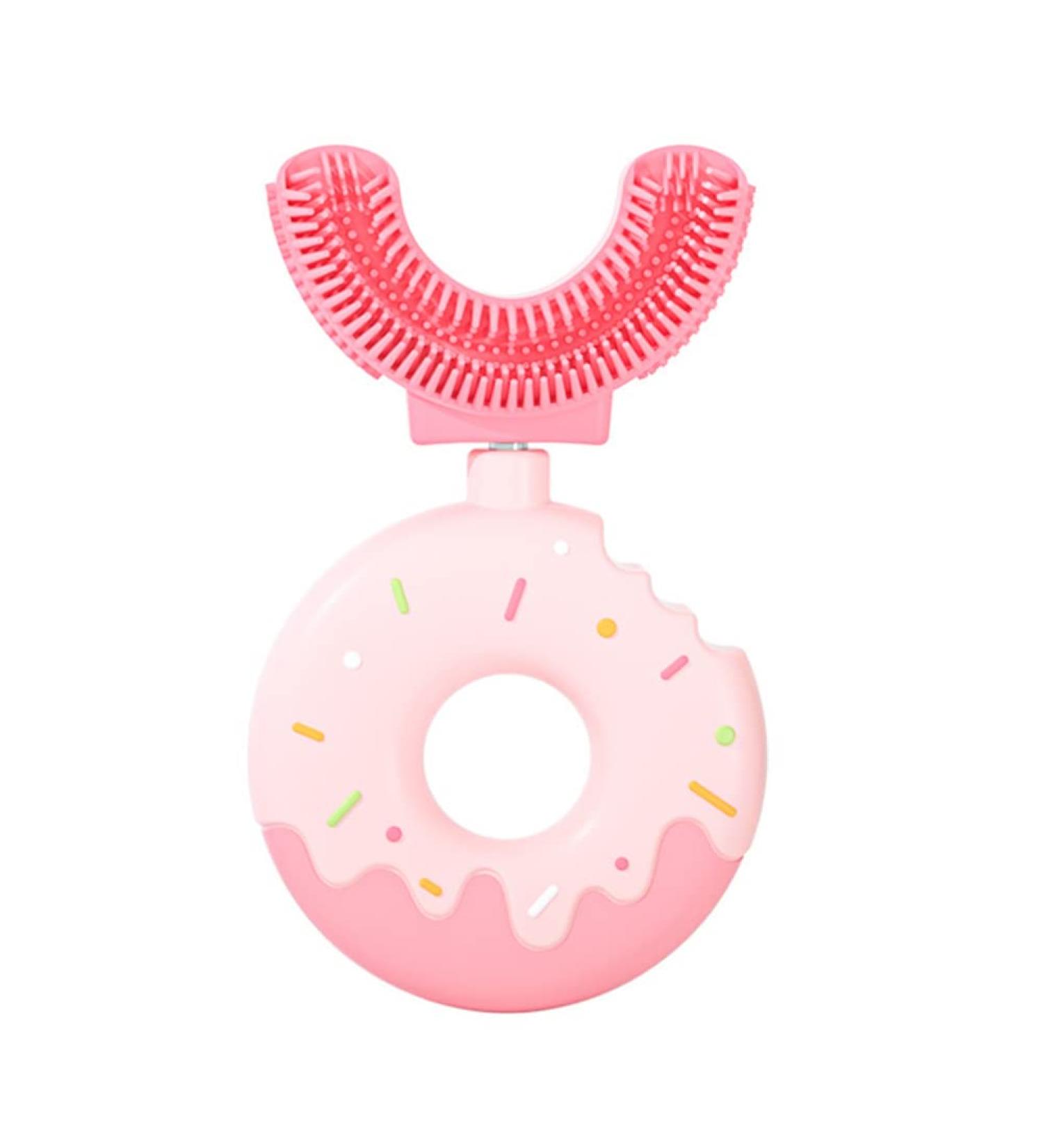 Shop 360 U-Shaped Children's Toothbrush - Soft Silicone Bristles for Kids 2-12 Years | All-Round Mouth Cleaning - Buy Online on GoSupps.com