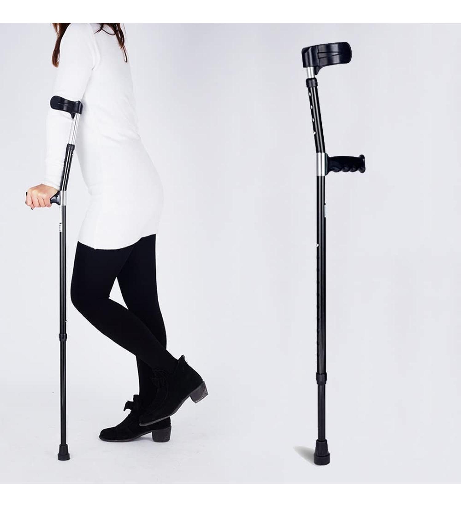 LINYUES Crutches for Adults Forearm Crutches Crutches for Walking Adjustable Aluminum Alloy Crutches 10 Height-Adjustable Non-Slip Special for The Disabled (2 Piece) Fashionable 1 pcs - Buy Online on GoSupps.com