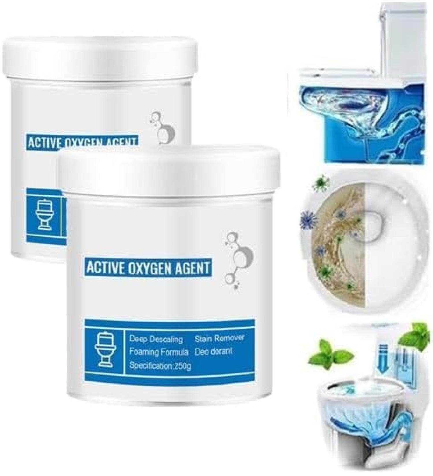 Toilet Active Oxygen Agent Touch Free Fizzy Foam Toilet Cleaner Splash Toilet Cleaner Foaming Powder Easy To Help You Solve In Toilet Cleaning (2pc) - Buy Online on GoSupps.com