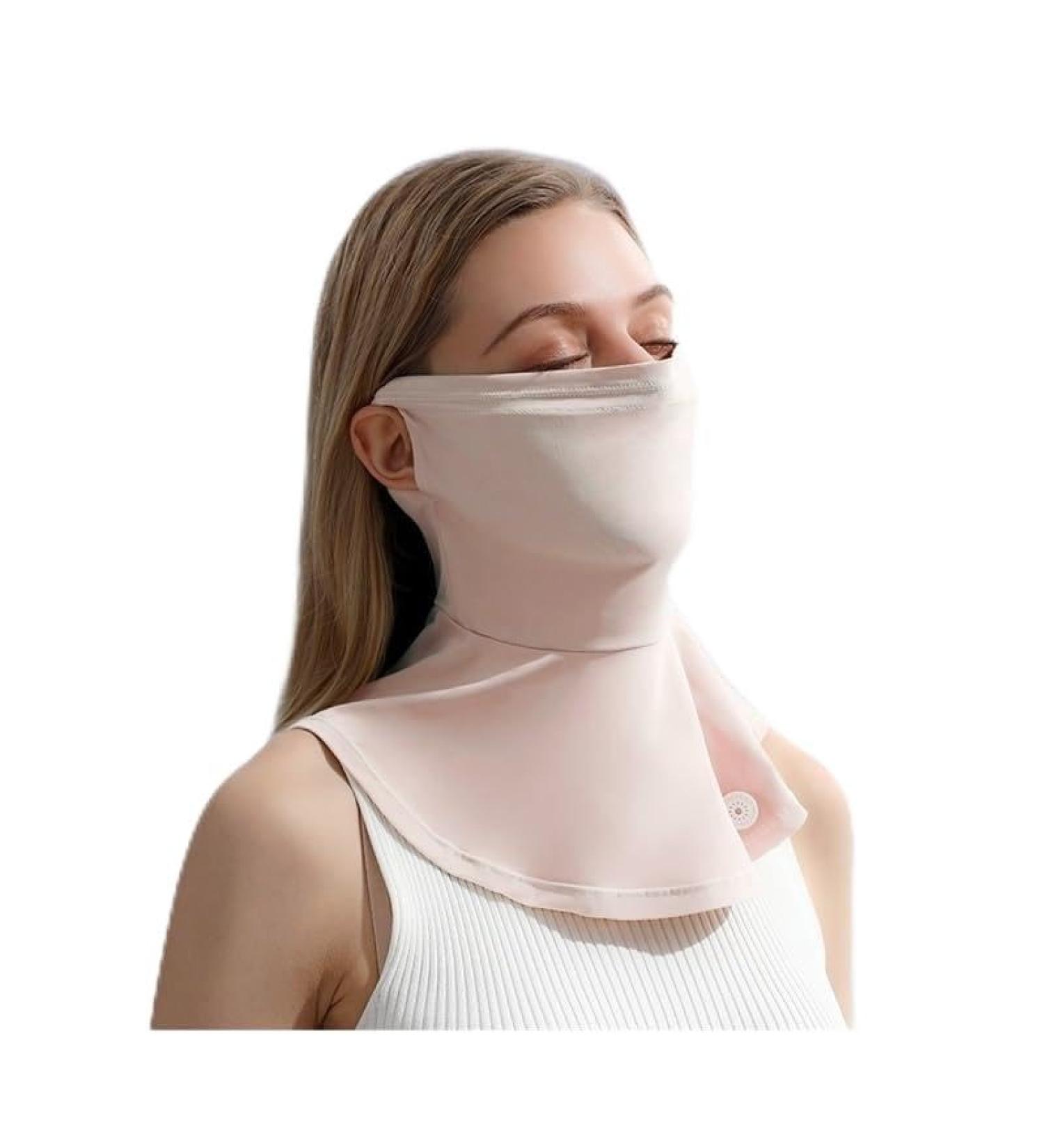 NAERTFD Sun Protection Mask | Breathable Full Face Veil for Women | Ice Silk Summer Outdoor Sports Mask - Buy Online on GoSupps.com