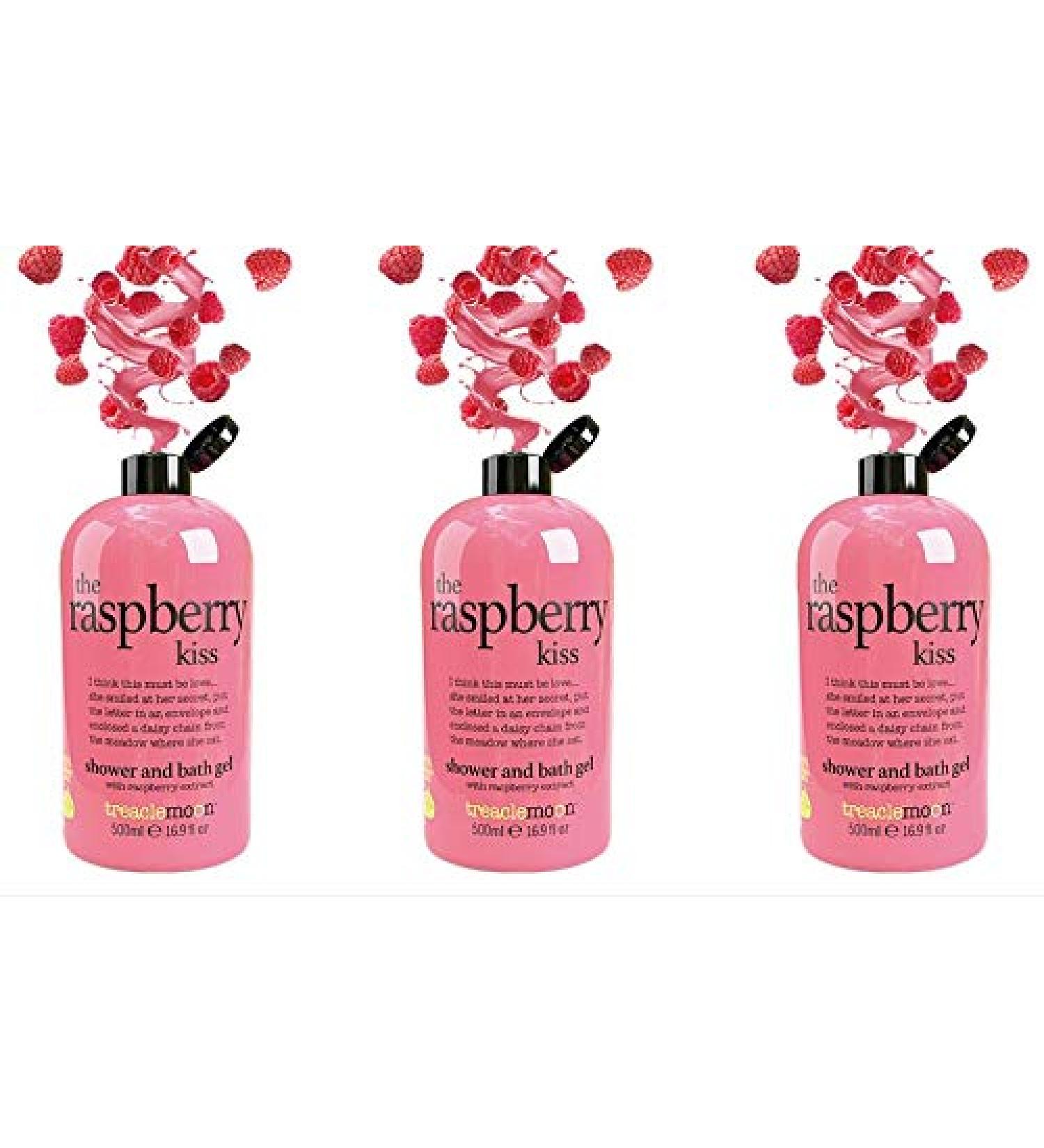 Treaclemoon Treacle Moon The Raspberry Kiss Shower & Bath Gel 500ml Pack of 3