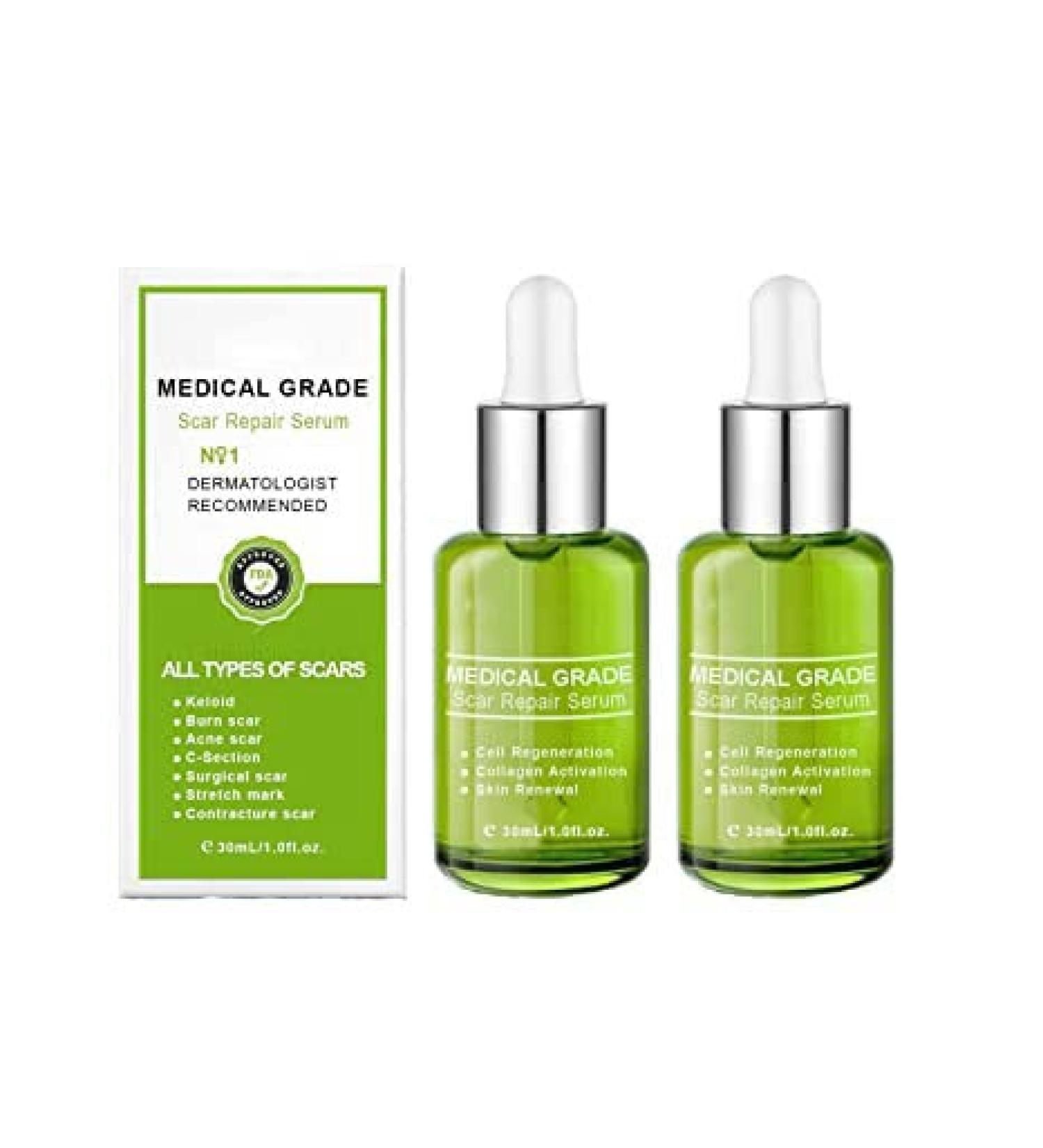 Goopgen Medical Grade Scar Repair Serum - Advanced Treatment for All Types of Scars (2pcs) - Buy Online on GoSupps.com