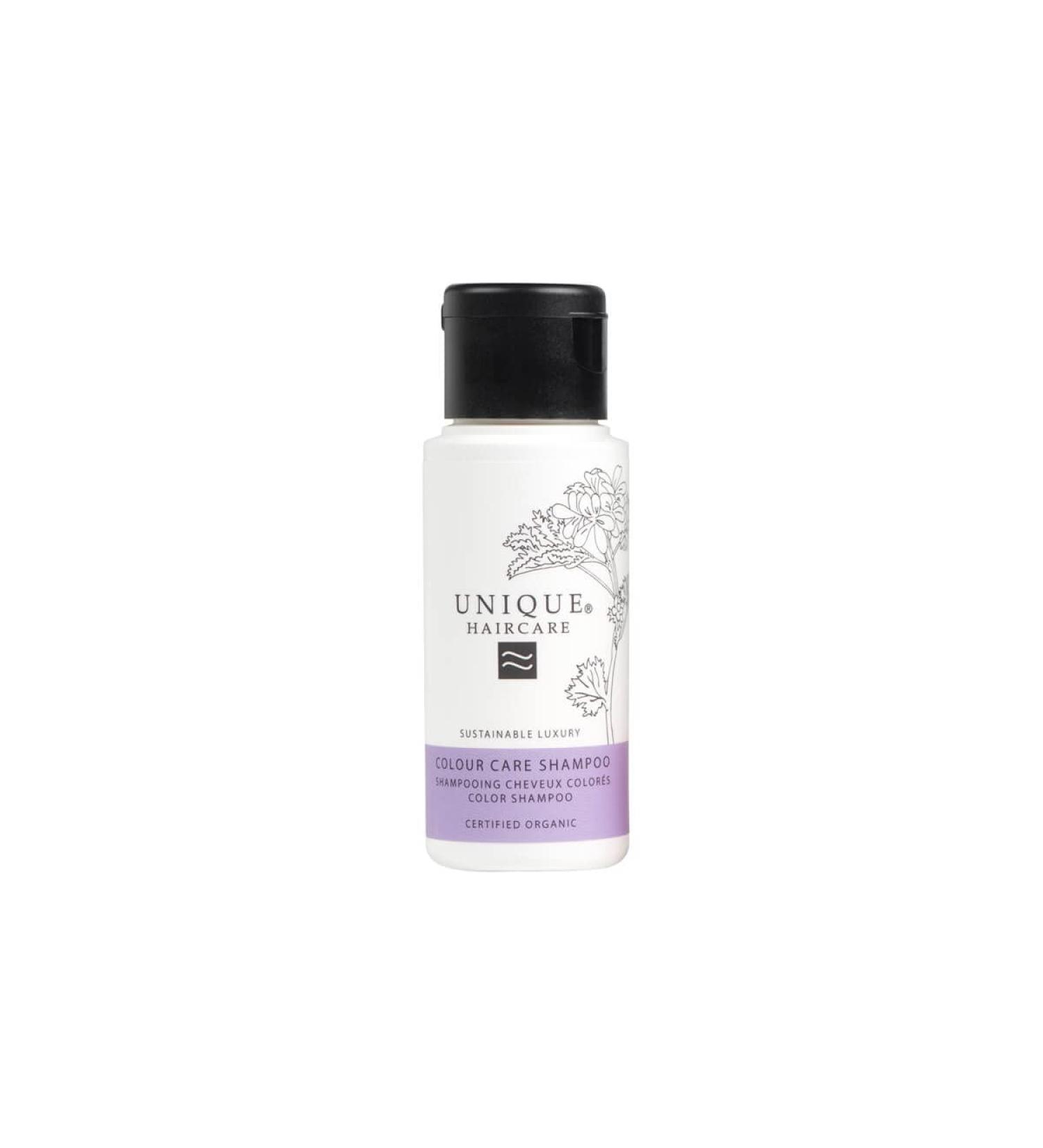 Unique UNIQUE HAIRCARE DENMARK 1436 Colour Shampoo Certified Organic for Dyed Hair 50 ml
