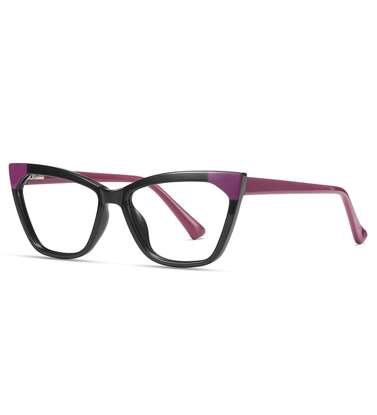 Cat Eye Reading Glasses - Blue Light Blocking Anti Eye Strain Presbyopic +0.00 - Flat Light Mirror - International Shipping Available  - Buy Online on GoSupps.com