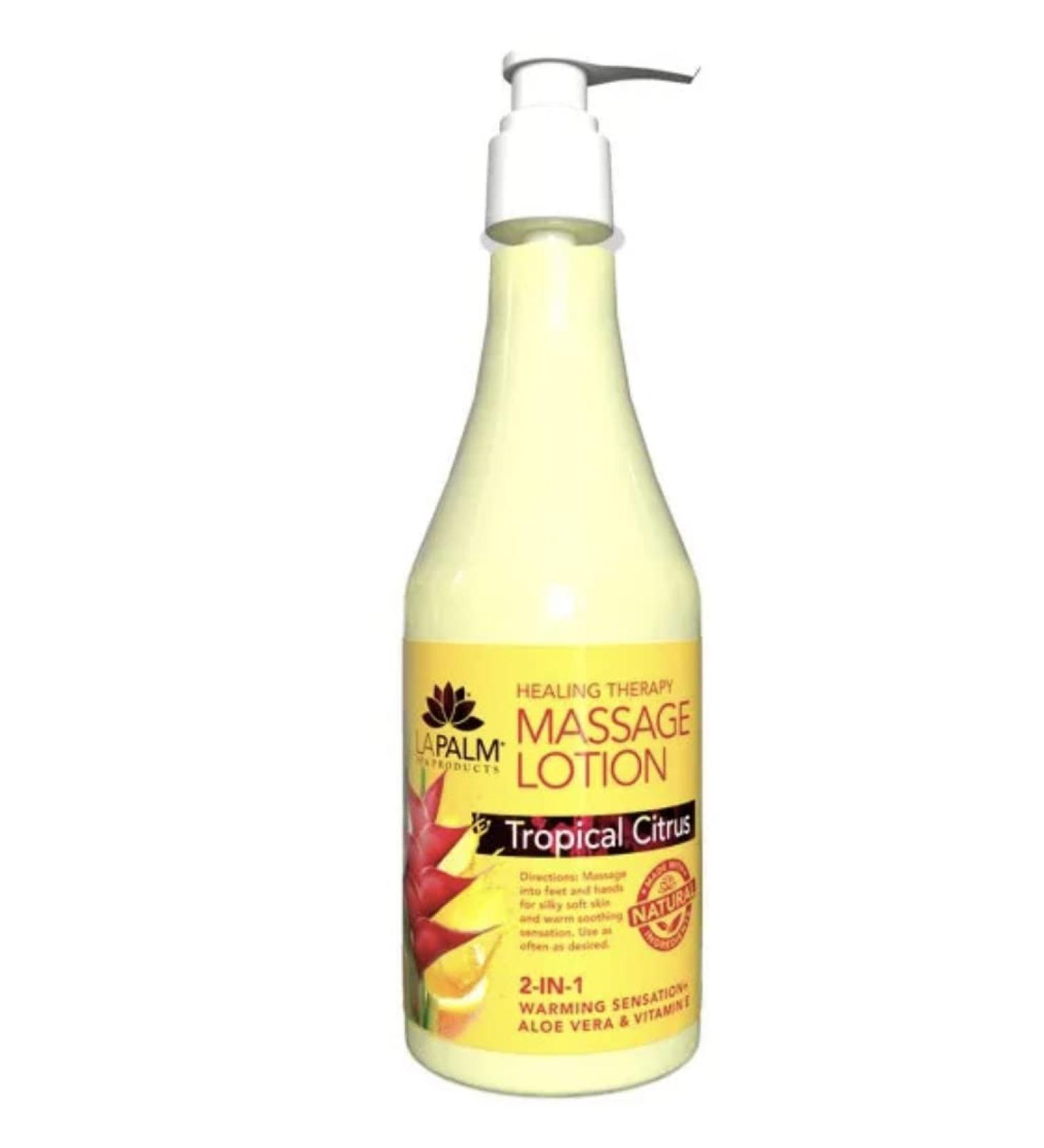 Healing Therapy Massage Lotion (Tropical Citrus)