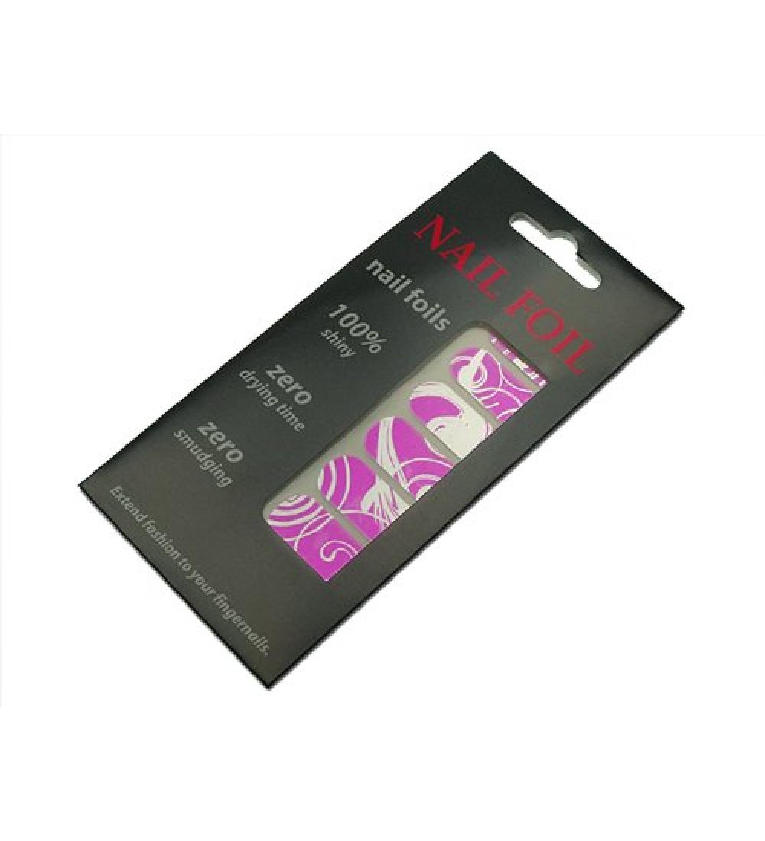 Self -adhesive nail film Pink Tribal