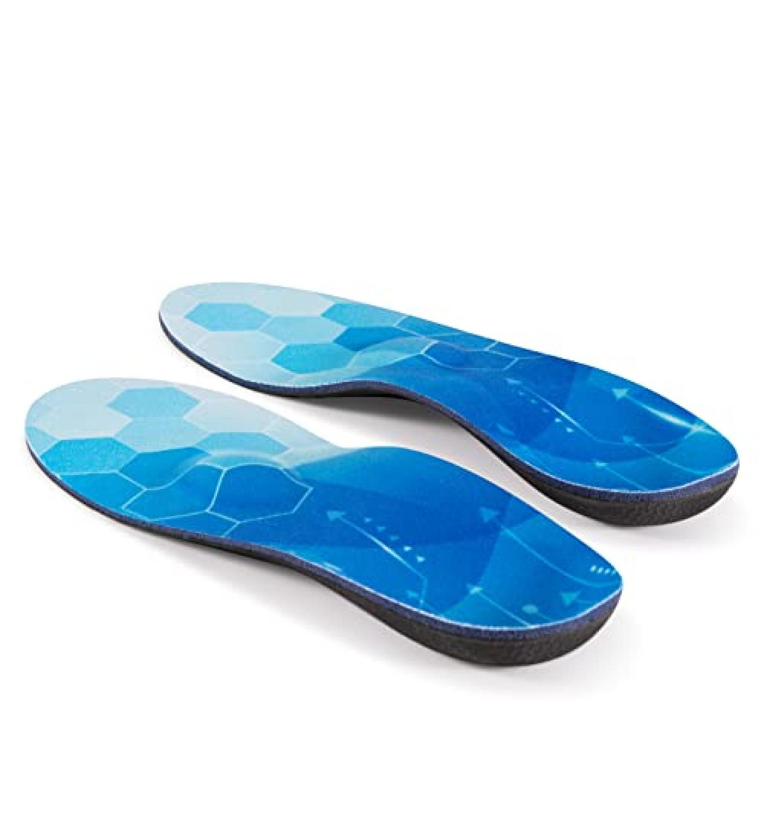Plantar Fasciitis High Arch Support Insoles - Maximum Cushioning for Men and Women with Flat Feet - Orthotic Inserts for Work Boots and Shoes - XS - Buy Online on GoSupps.com