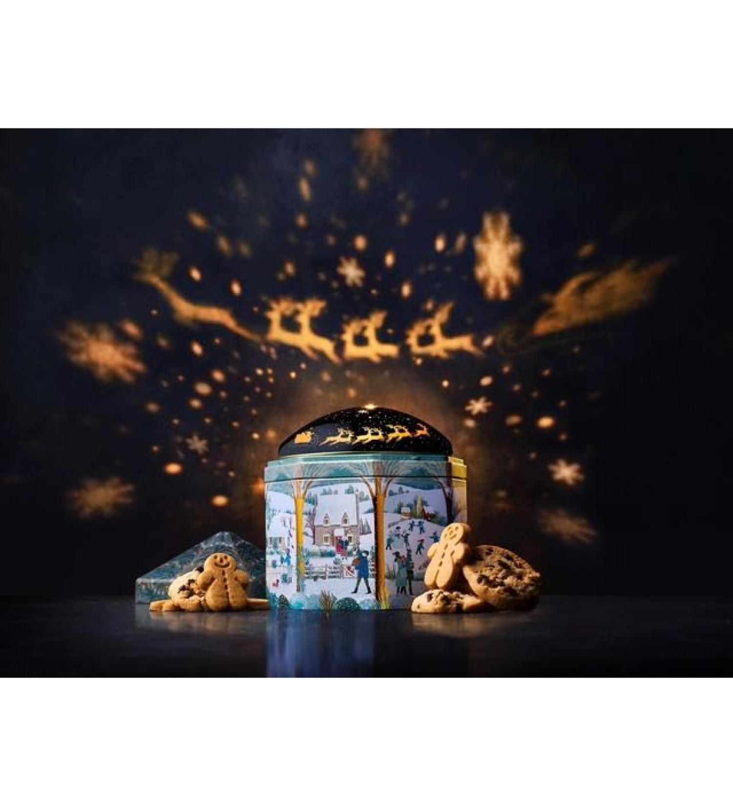 M&S Musical Snowy Night Shortbread Selection Tin