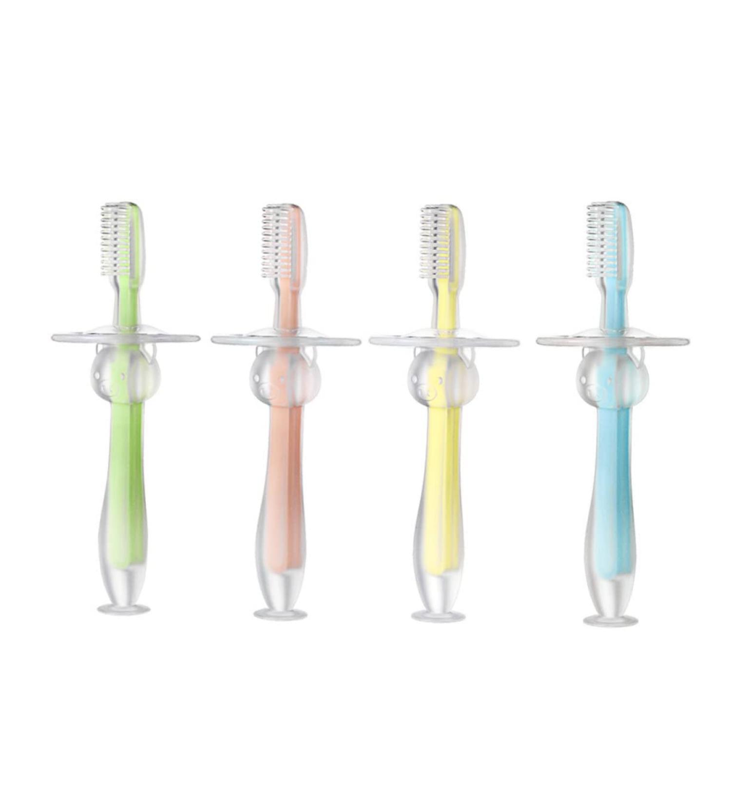 SEWO ART 4 Power Bay Tone Silicone Bristle Toddler Manual Toothbrush - Gentle & Effective Oral Care for Little Ones - Buy Online on GoSupps.com