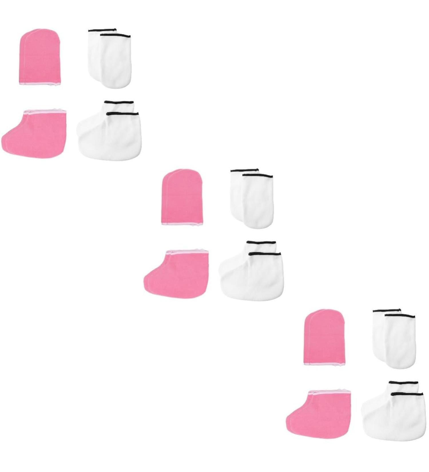 FOMIYES 12 Pairs Hand and Foot Mask Moisturizing Socks Fabric Paraffin Socks Paraffin Mittens Gel Gloves Foot Spa Covers Skin Care Gloves Soothing Skin Warmer Spa Socks Insulation Boots - Buy Online on GoSupps.com