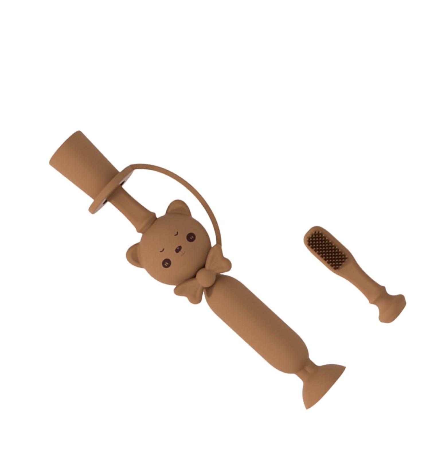 Buy Soft Silicone Baby Toothbrush - Gentle Oral Care for Kids | 1pc Child Toothbrush for Newborn & Toddlers - Buy Online on GoSupps.com