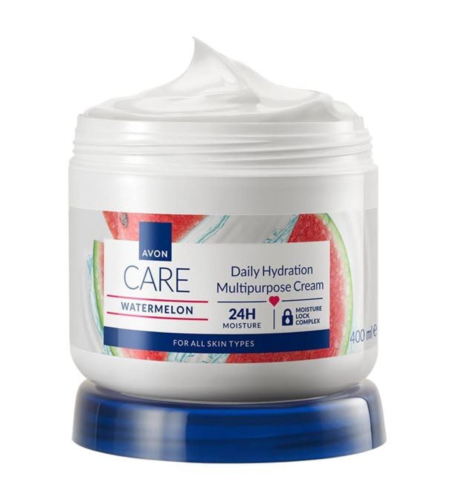 Avon Care Watermelon cream for face hands and body 400 ml