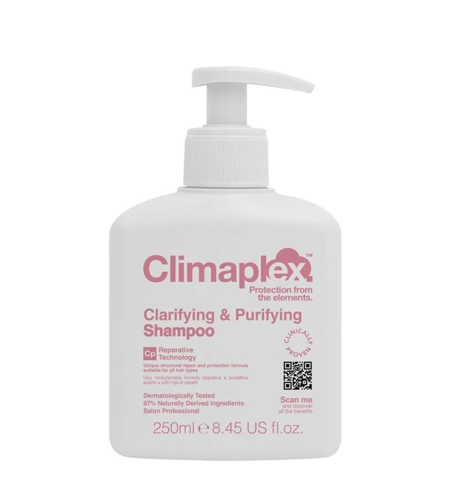 Climaplex Clarifying & purifying shampoo deep cleansing and purification of the hair from pollutants adds shine volume and softness 250 ml - Buy Online on GoSupps.com