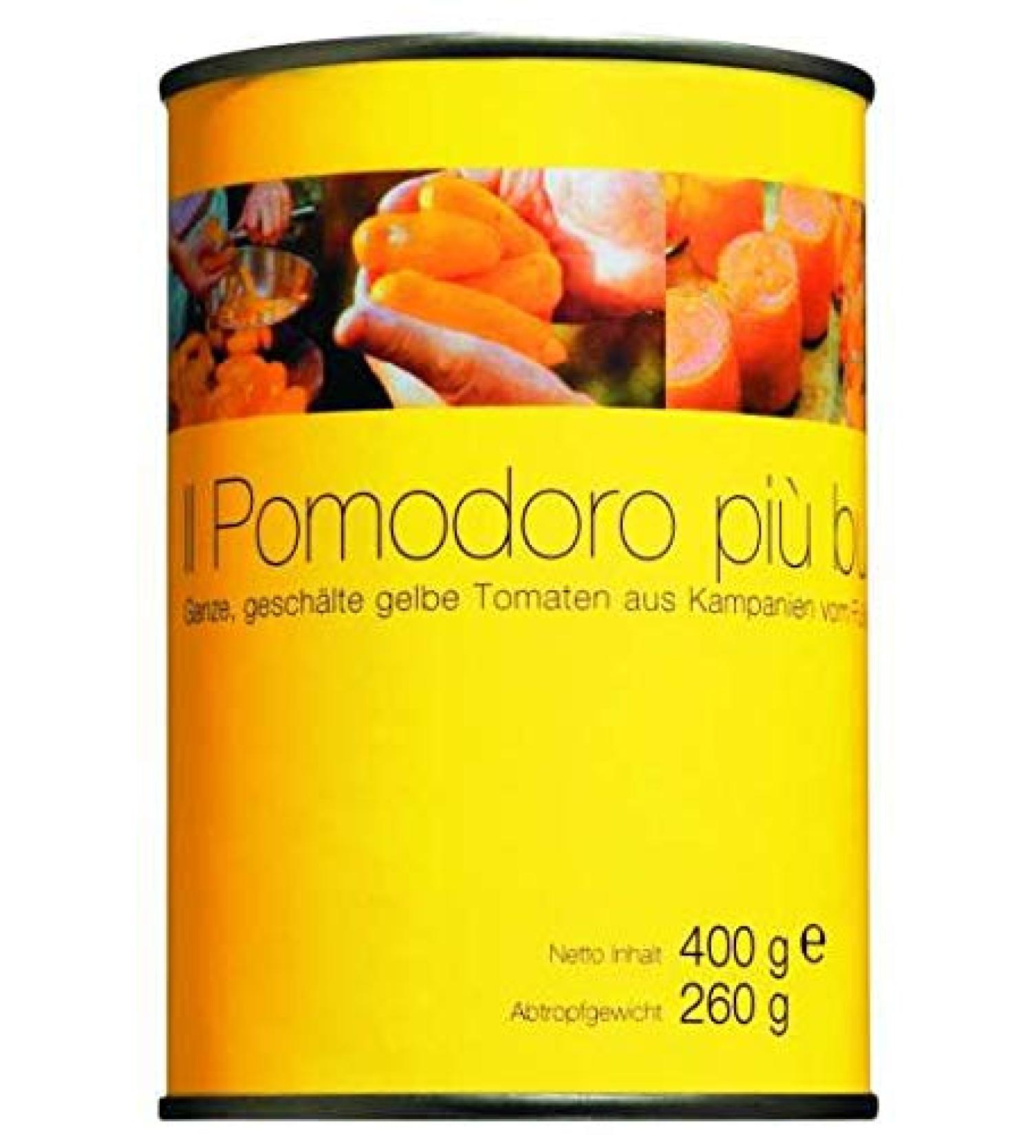 Il pomodoro pi buono Pomodoro giallo Marzanello Yellow tomatoes whole & peeled 3x400 g can 400 g (pack of 3)