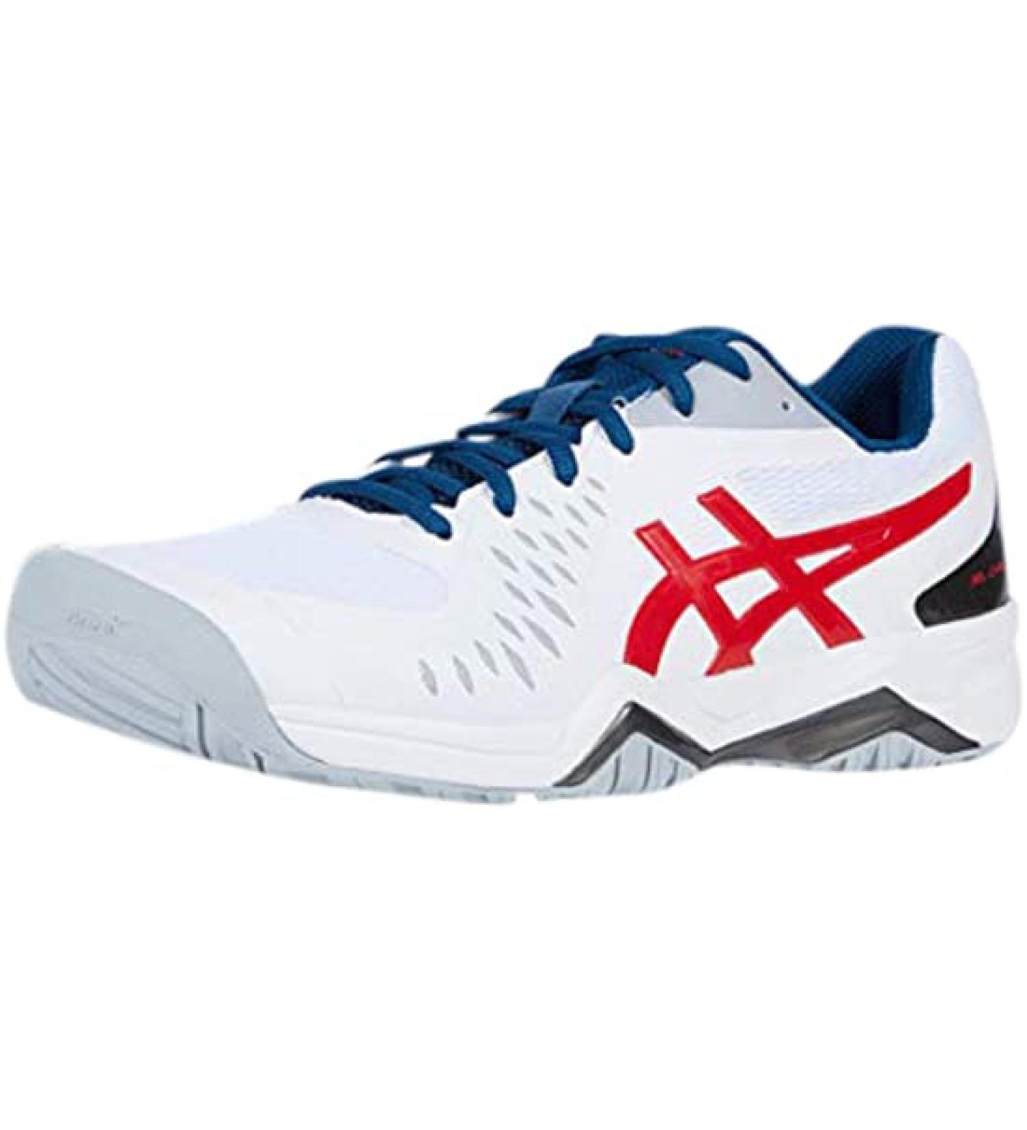 ASICS Men's Gel-Challenger 12 Tennis Shoes 11 White/Classic Red