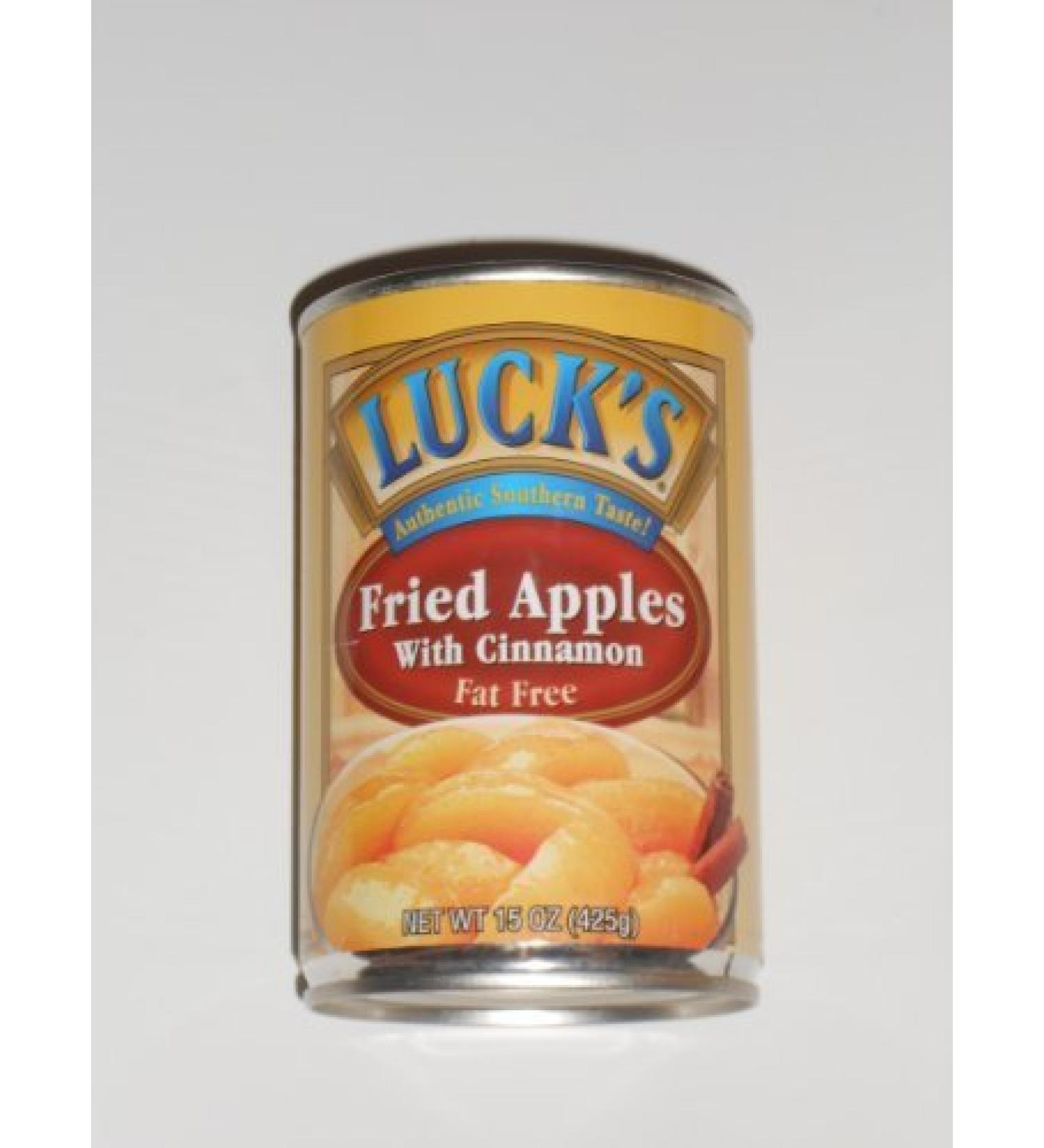 Luck's. Fried Apples with Cinnamon Fat Free 15oz Can (Pack of 6) by Luck's