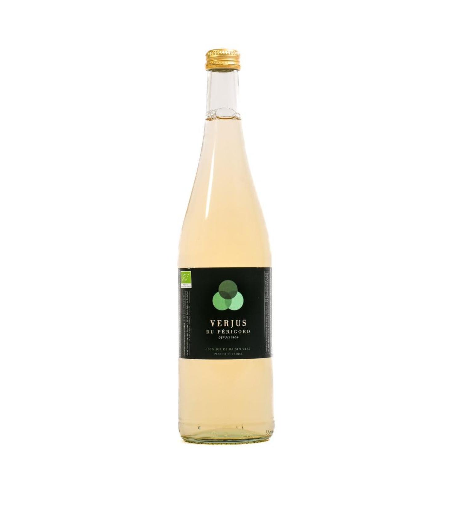 Verjus du P rigord - Pasteurized Green Grape Juice 100% Natural Vinegar and Lemon Substitute in Cocktails Tangy Taste GMO and Allergen Free Bottle Packaging - Buy Online on GoSupps.com